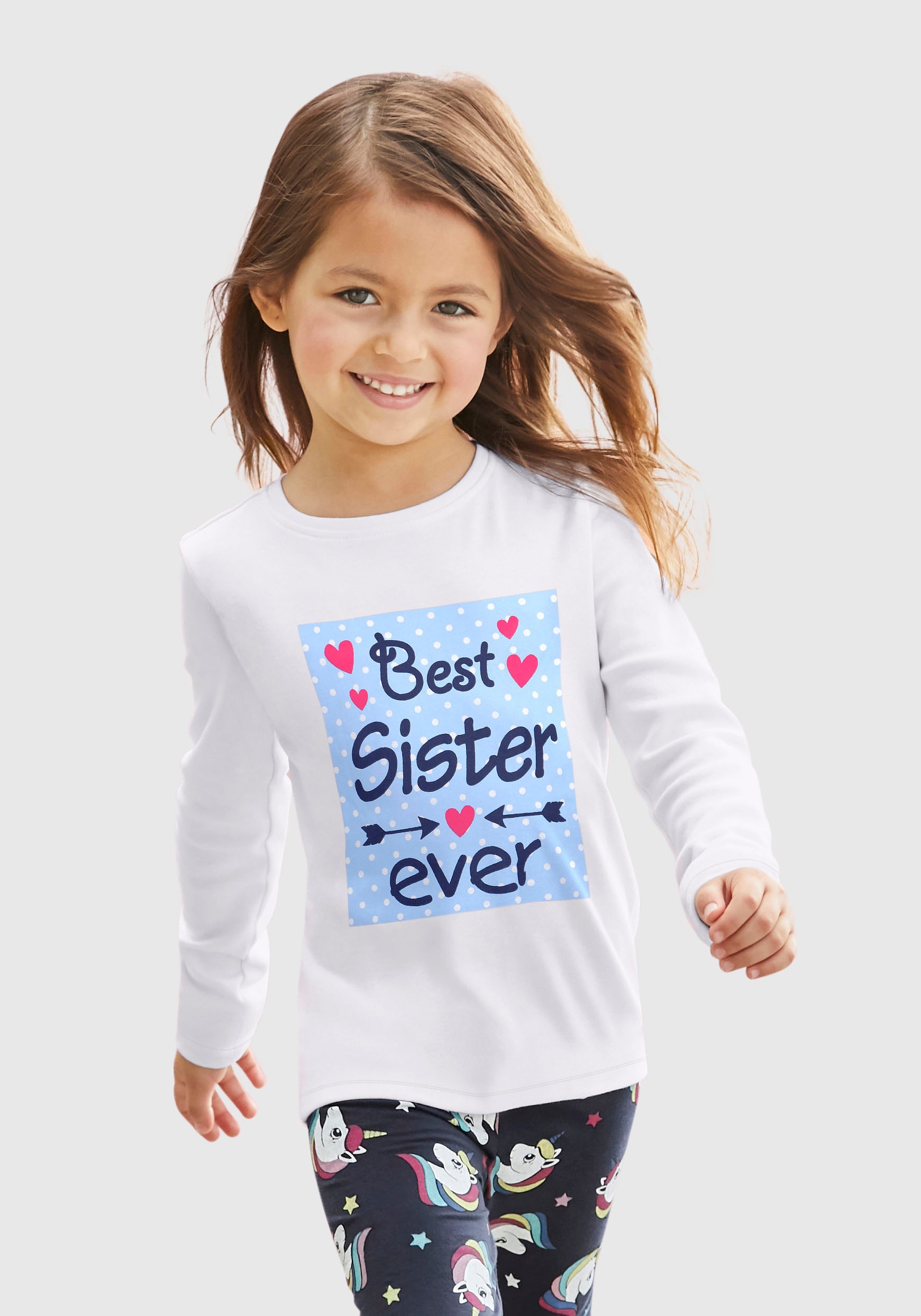 Image of KIDSWORLD Langarmshirt »Best Sister ever«, Druck bei Ackermann Versand Schweiz