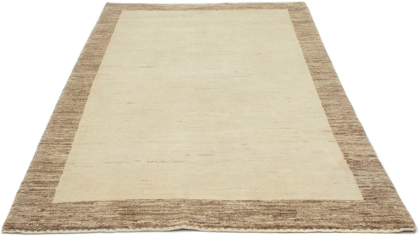 morgenland Wollteppich »Gabbeh Teppich beige«, kaufen handgeknüpft rechteckig, günstig handgeknüpft