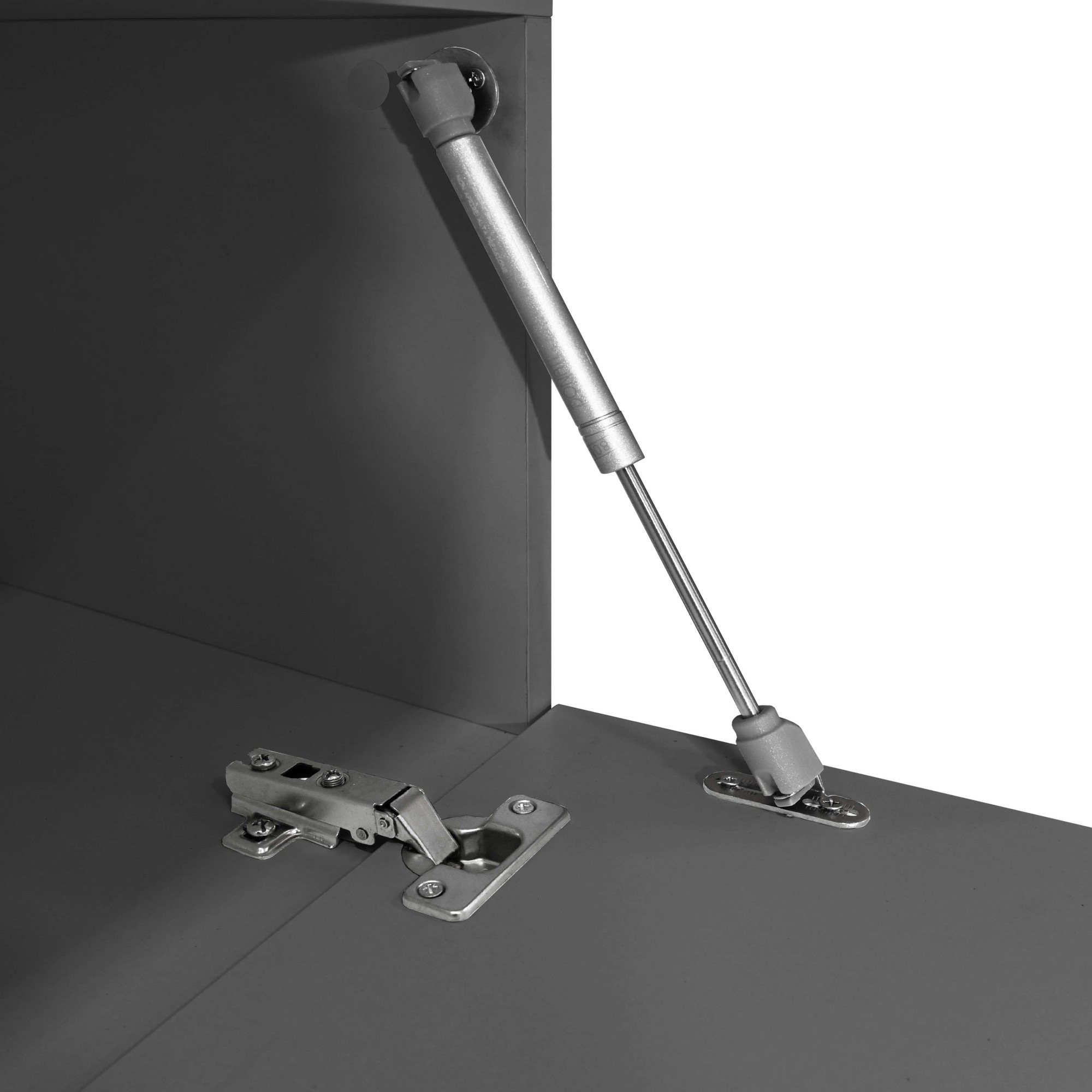 GOODproduct Lowboard »New Garda,Lowboard mit Aufsatz,TV-Board mit Ausatz,TV-Schrank-Tv Bank« 1 Stk. tlg. Breite verstellbar v. 183 bis 310 cm,2 Klappen  und L-Förmiger Aufsatz