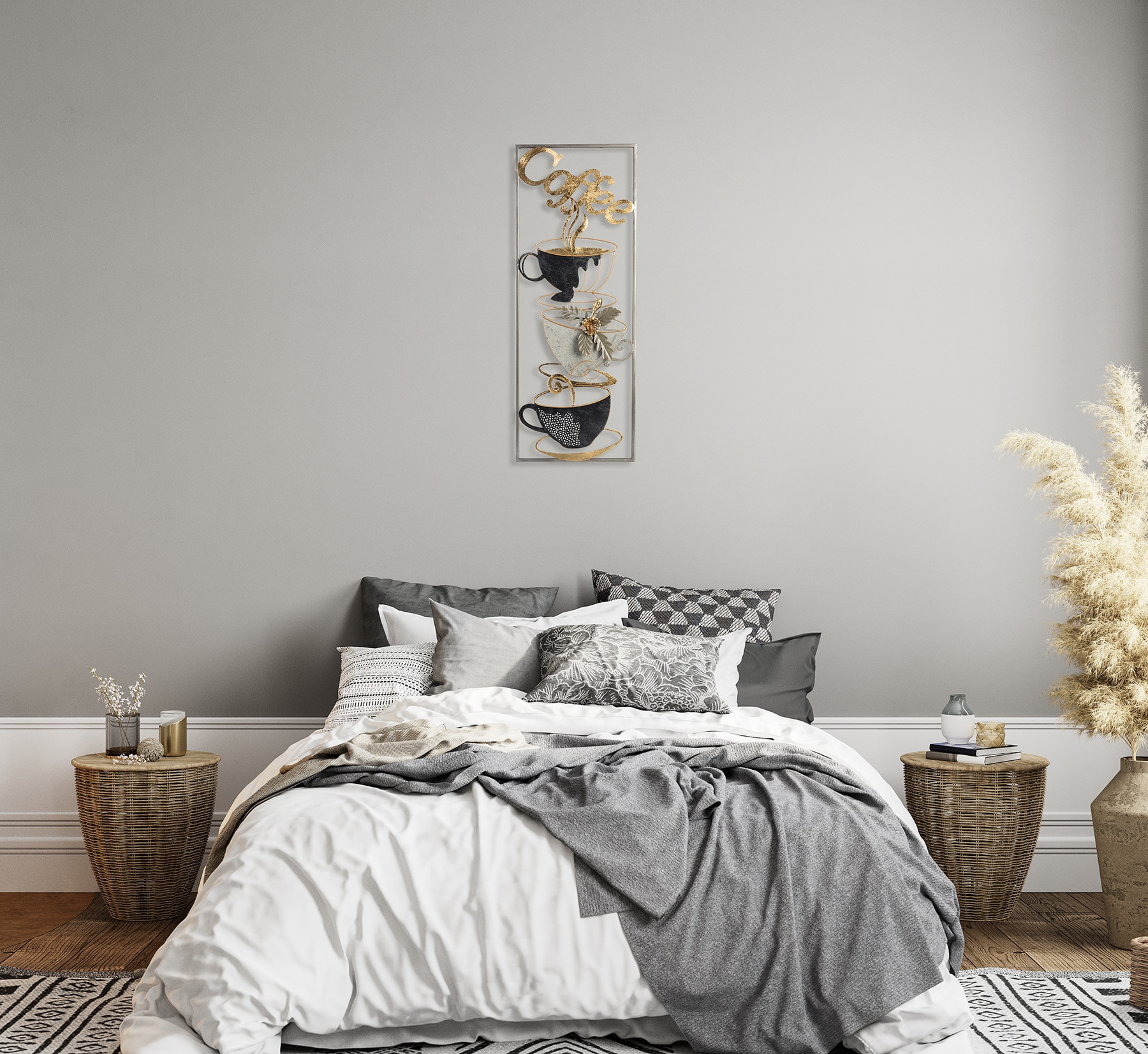 Bönninghoff Metallbild »KAFFEE 29x74 cm – Deko modern« Getränke | Kaffee | Kaffee Bilder Wanddekoration