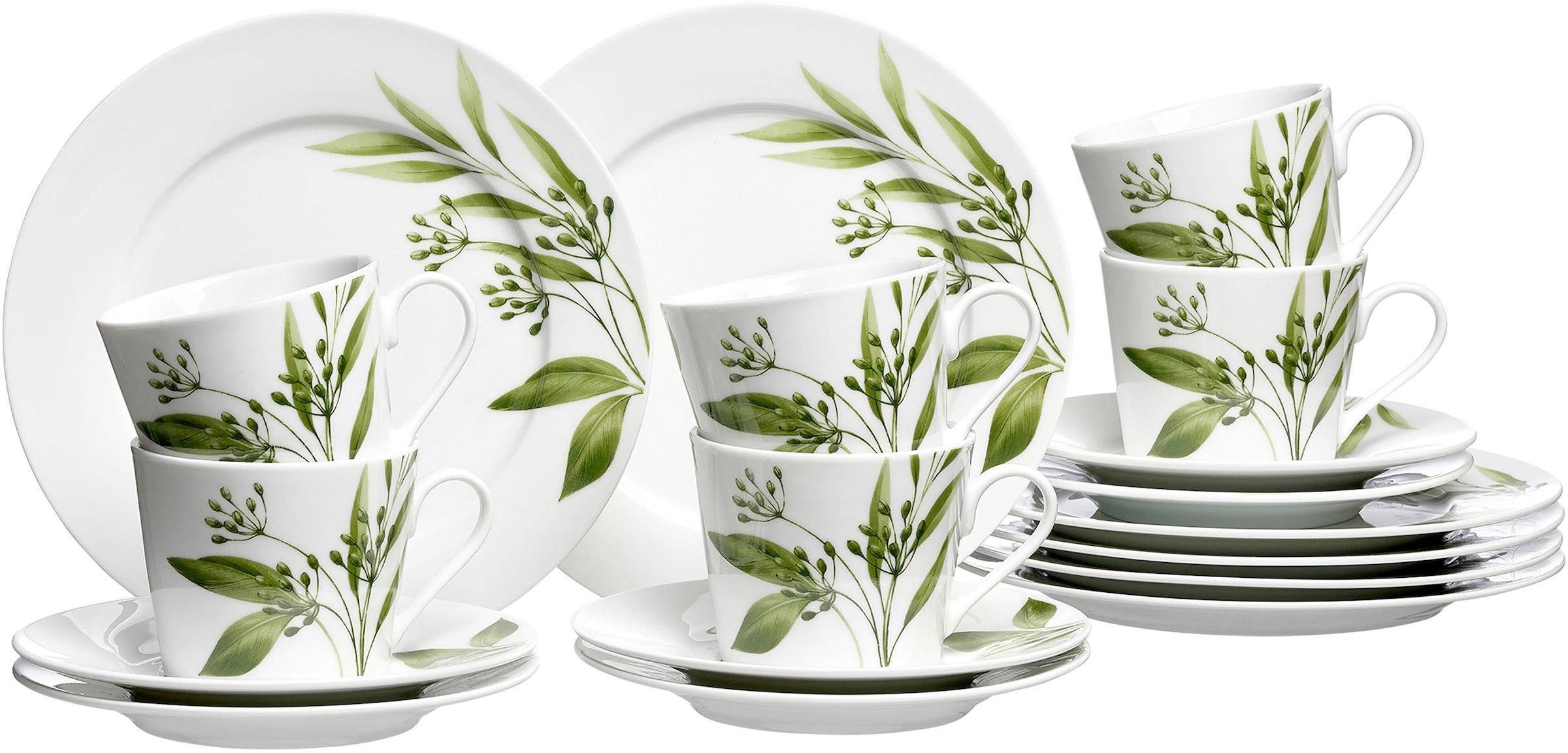 Image of Ritzenhoff & Breker Kaffeeservice "Evora" Geschirr-Set mit Botanik-Motiv