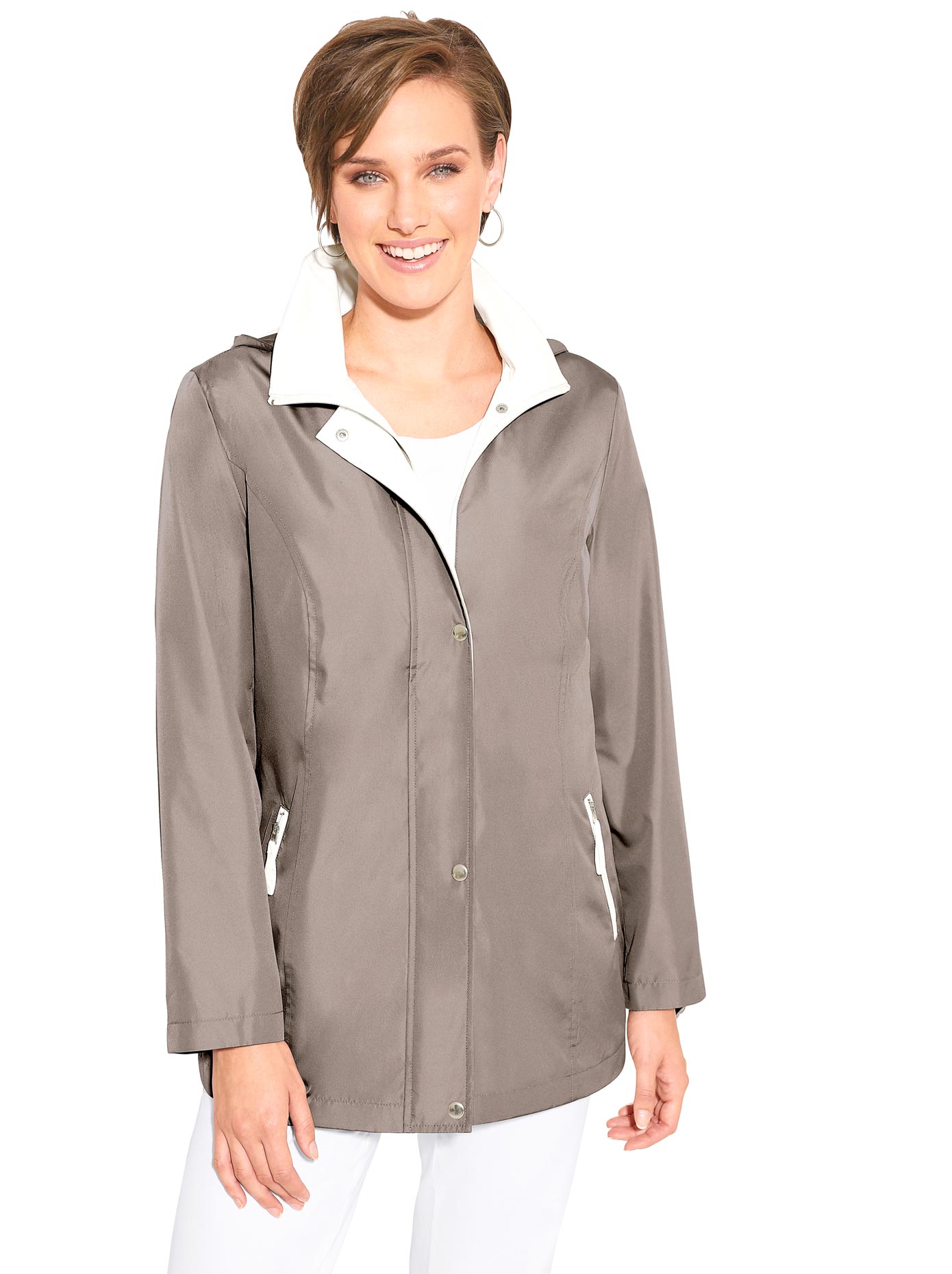 Funktionsjacke, mit Kapuze
