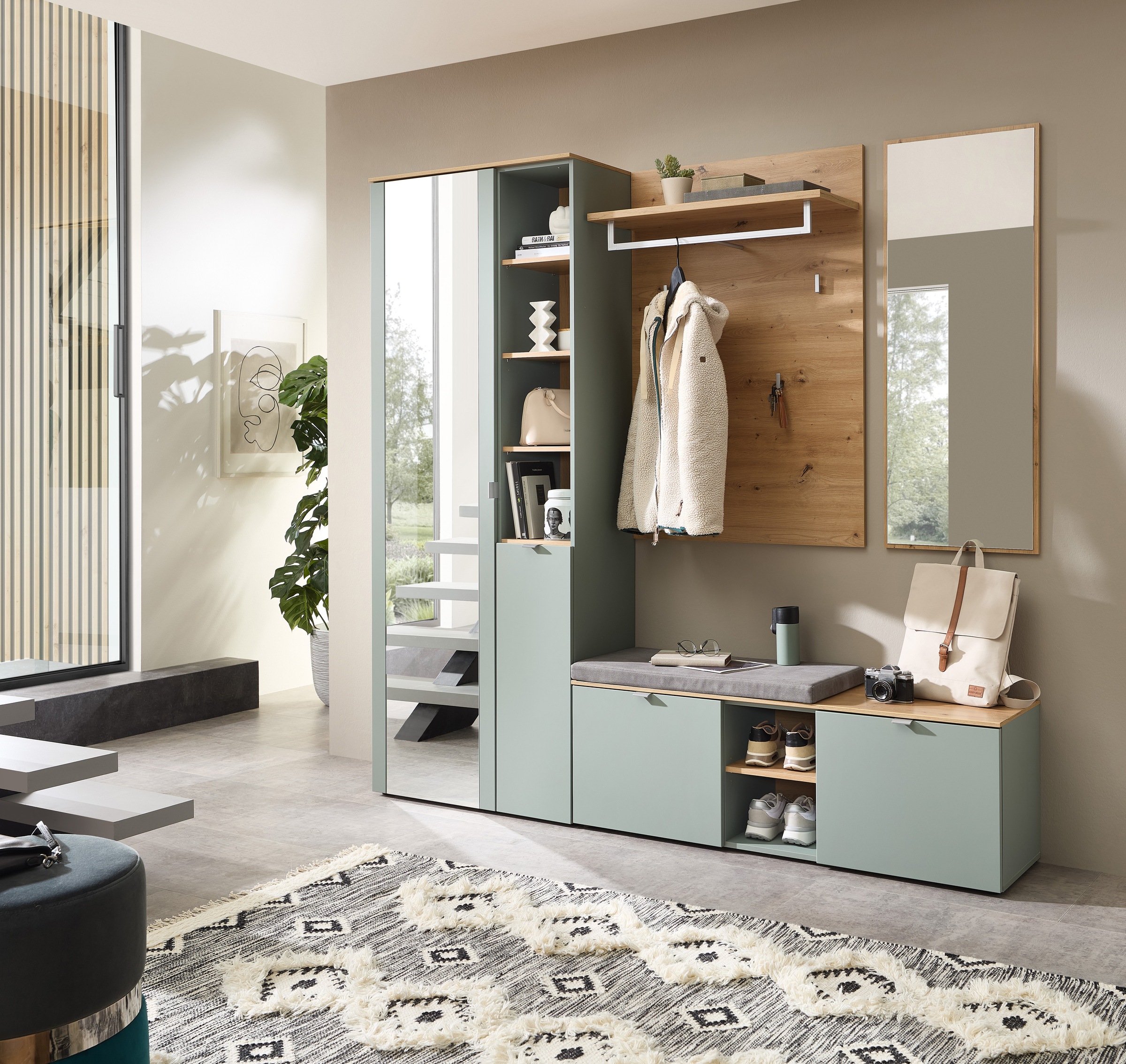 Innostyle Ensemble de vestiaires »Bari Garderobenprogarmm, BxHxT 206x202x38 cm« Ensemble, 4 cuis tlg.