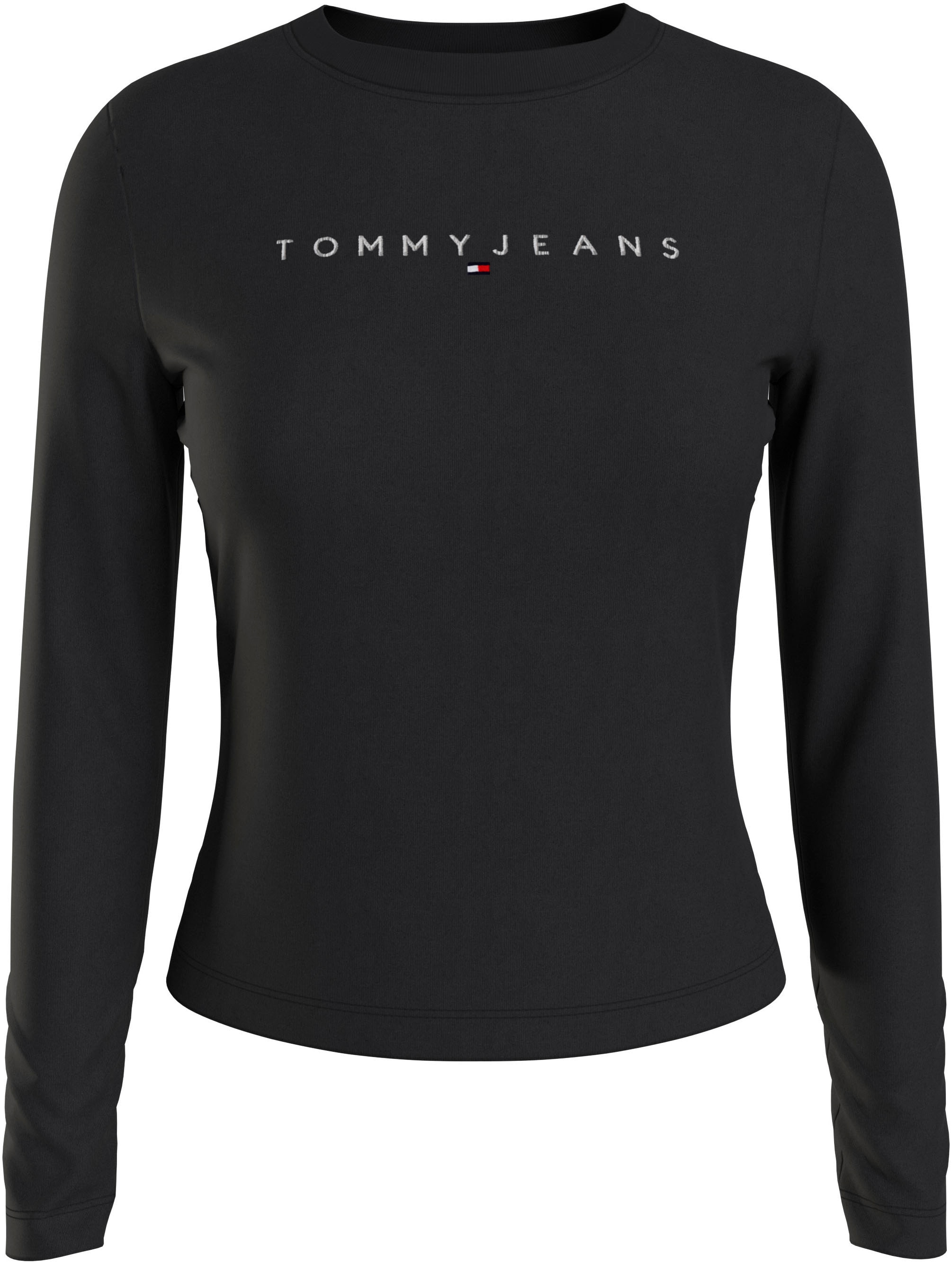 ♕ Tommy Langarmshirt Longsleeve«, Shirt versandkostenfrei mit »Slim Jeans auf Logostickerei Linear