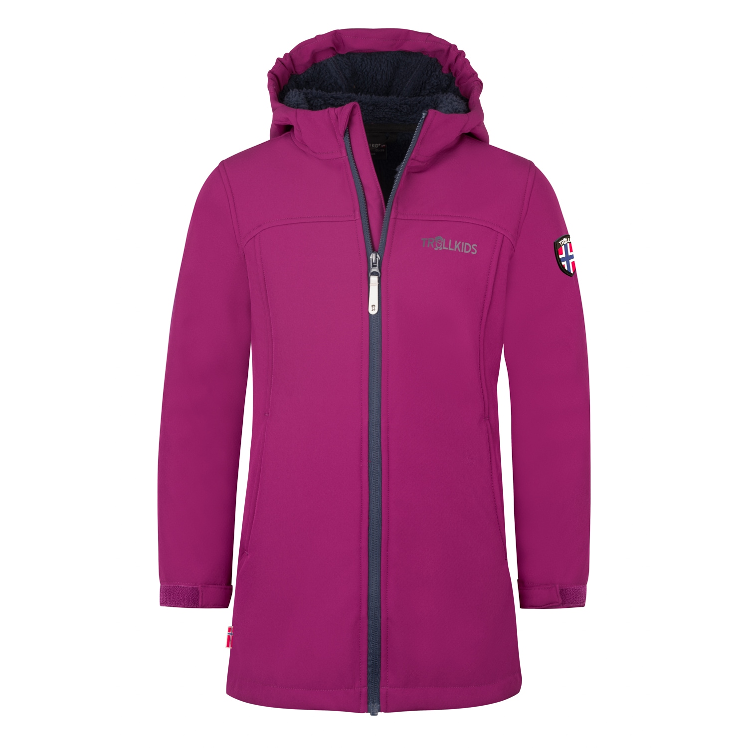 Image of TROLLKIDS Softshellmantel "GIRLS KRISTIANSAND COAT" für Kinder und Jugendliche, mit Teddy-Fleece-Futter