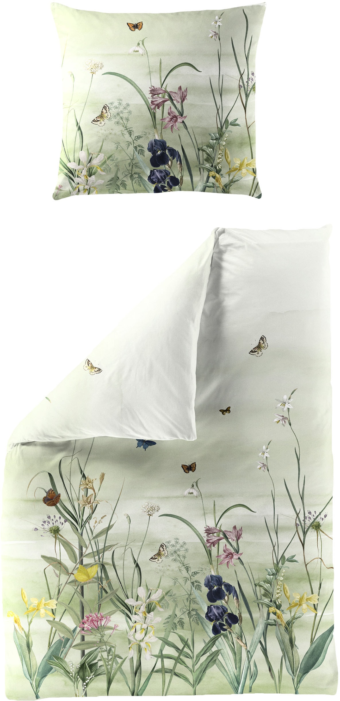 Image of BIERBAUM Bettwäsche "Bettwäsche 5326" 2 Mako-Satin, 100 % Baumwolle, pflegeleicht, seidig glänzend