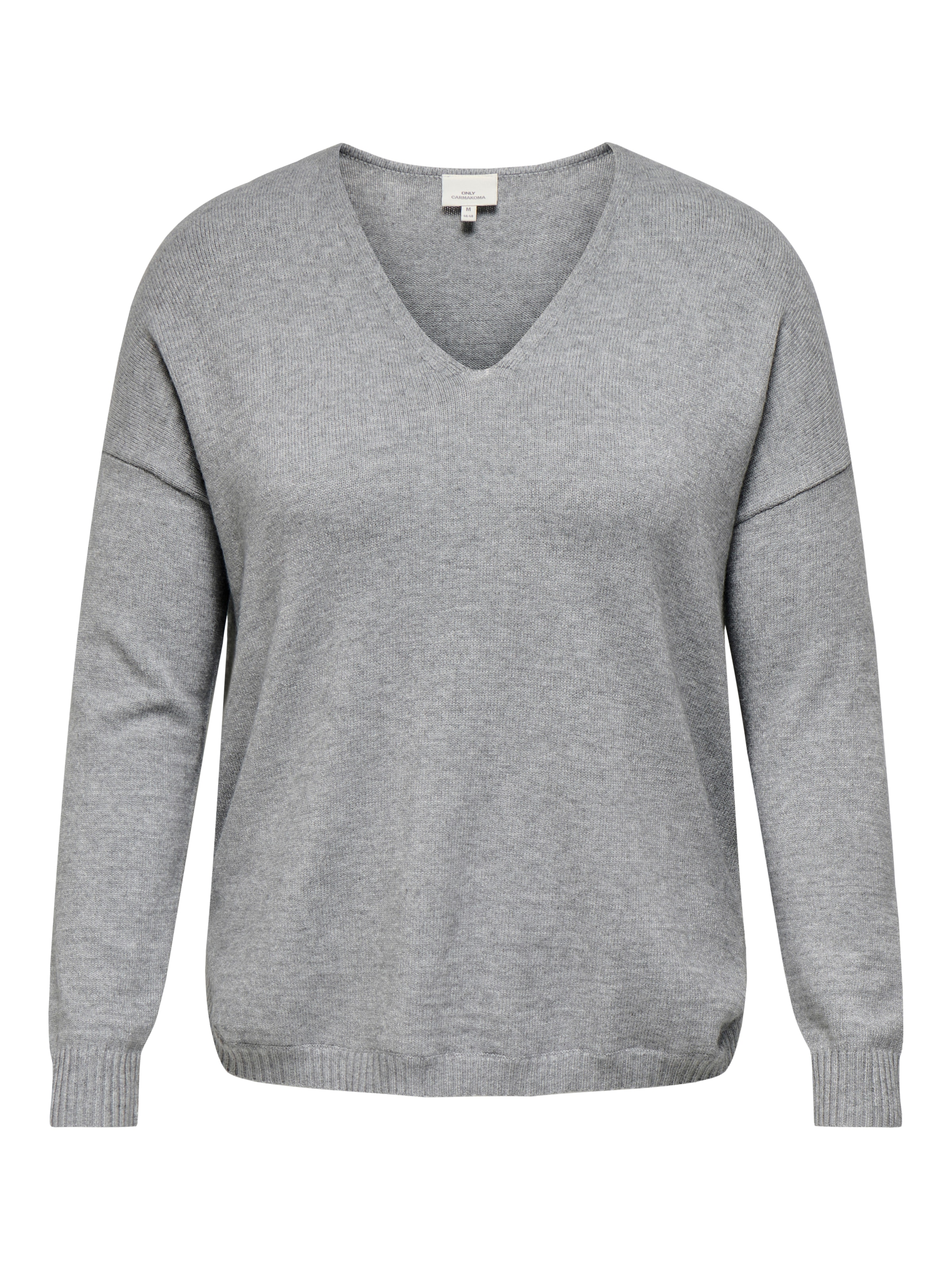ONLY CARMAKOMA V-Ausschnitt-Pullover »CARMARGARETA LS PULLOVER KNT NOOS« Viskosemischung, regular fit