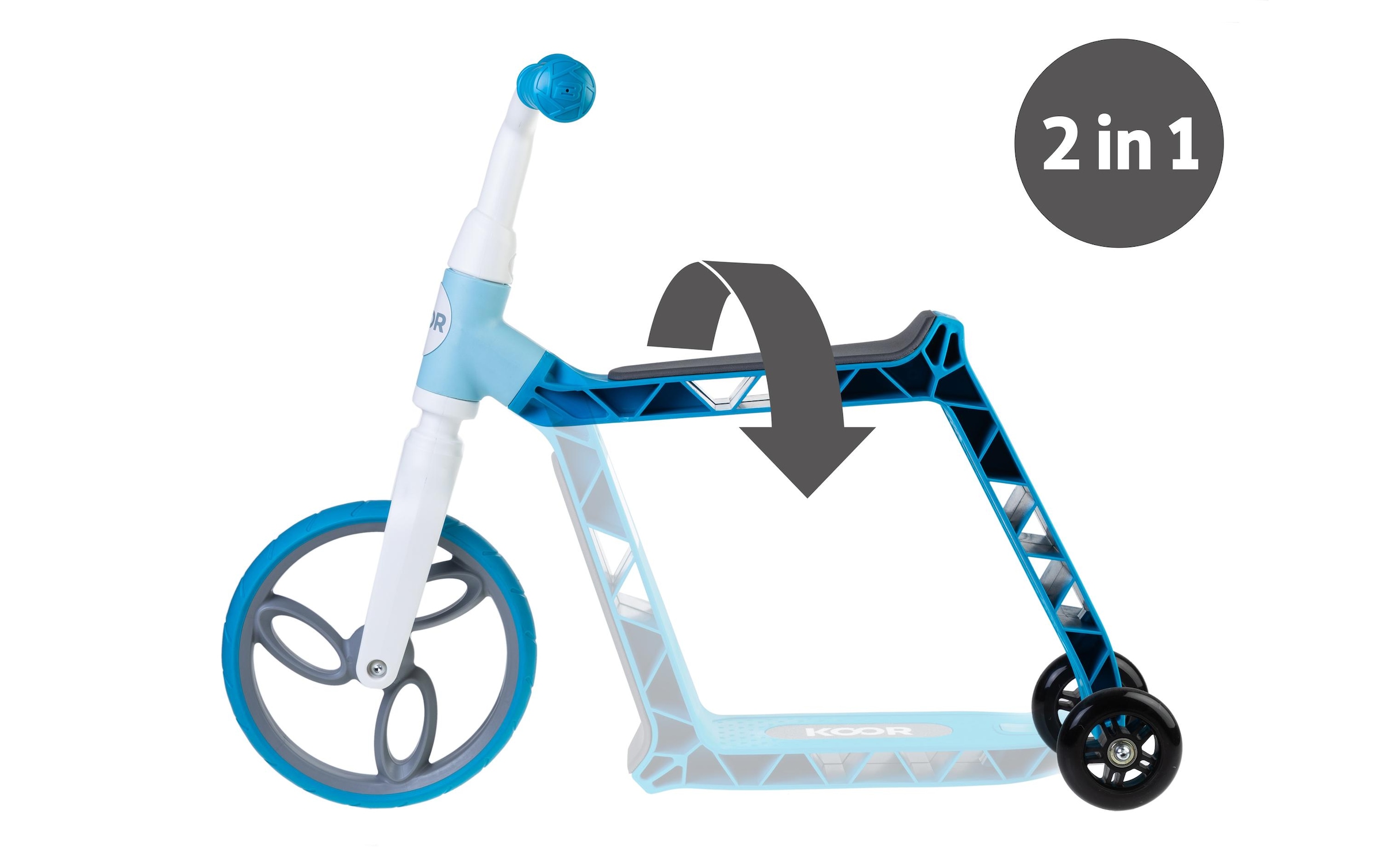 KOOR Laufrad »KOOR Laufrad und Scooter 2 in 1«