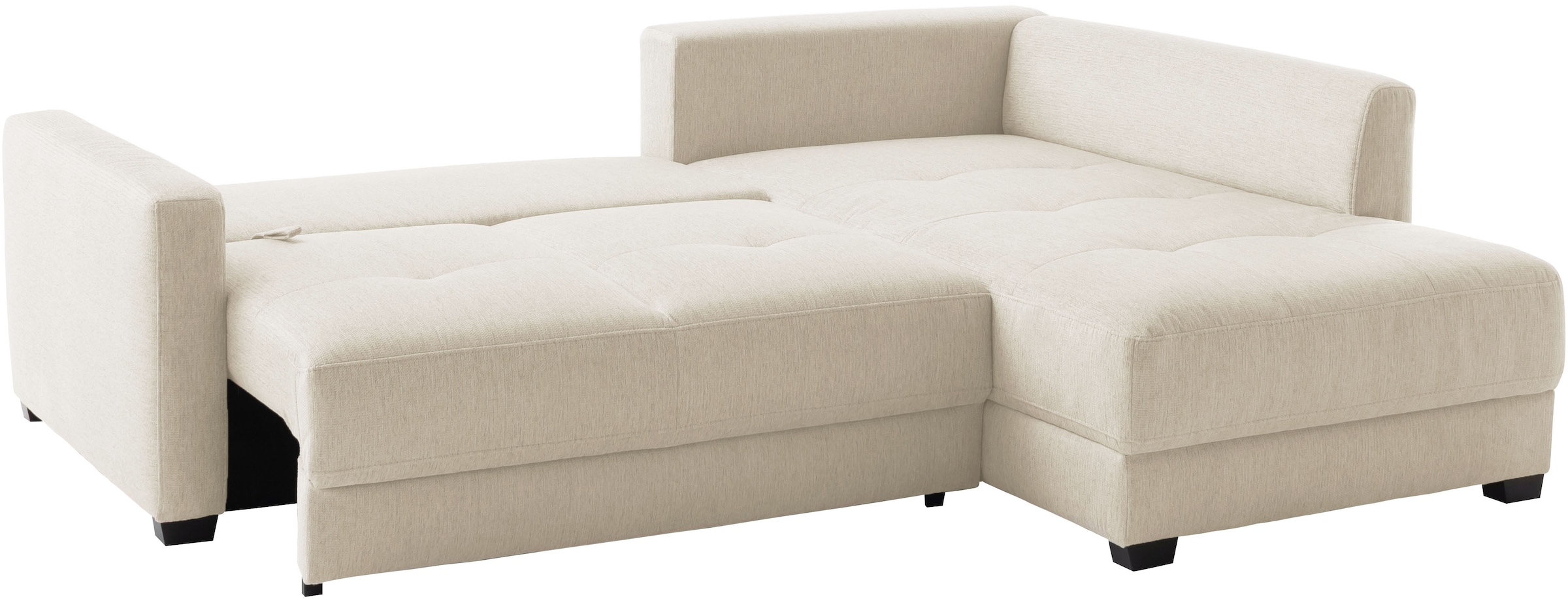 Mr. Couch Ecksofa »Pierre, L-Form mit BoxSpring« Mit Boxpring-Taschenfederkern