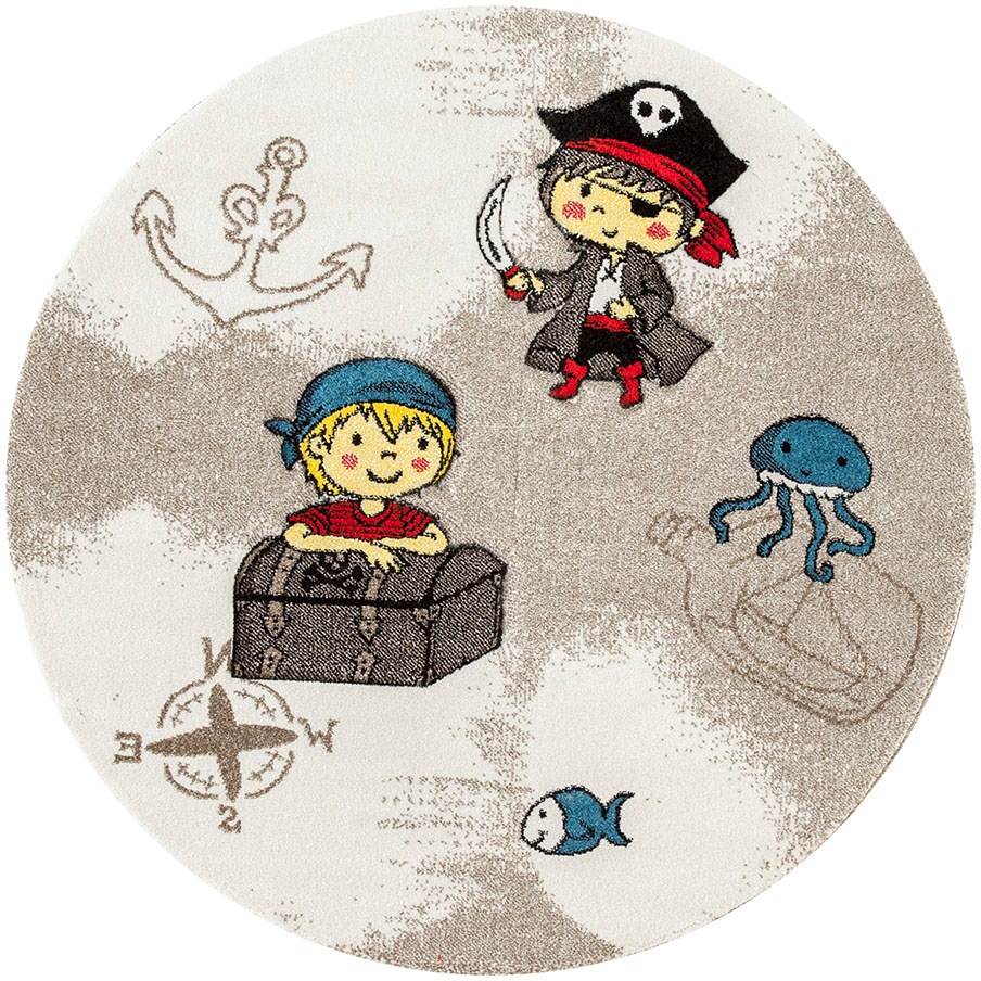 Image of Festival Kinderteppich »Momo Pirat«, rund, 13 mm Höhe, Seeräuber und Piraten Motiv bei Ackermann Versand Schweiz