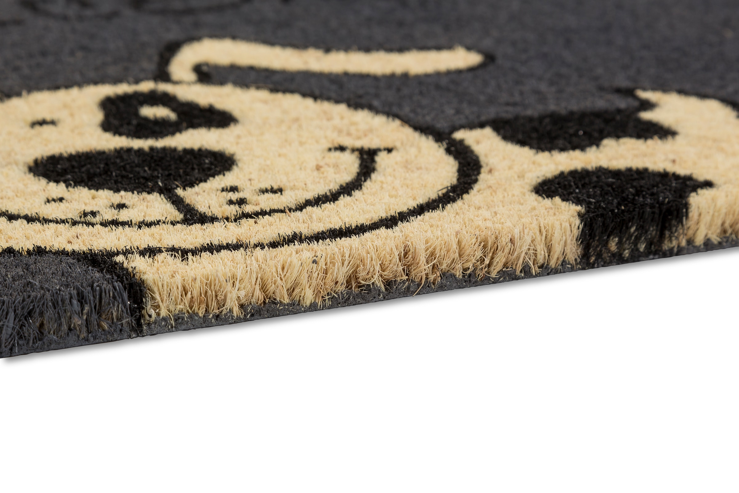 ASTRA Tapis de sol »Coco Style 007« Rectangulaire 14 mm Höhe paillasson, coco, coloré, chien, antidérapant