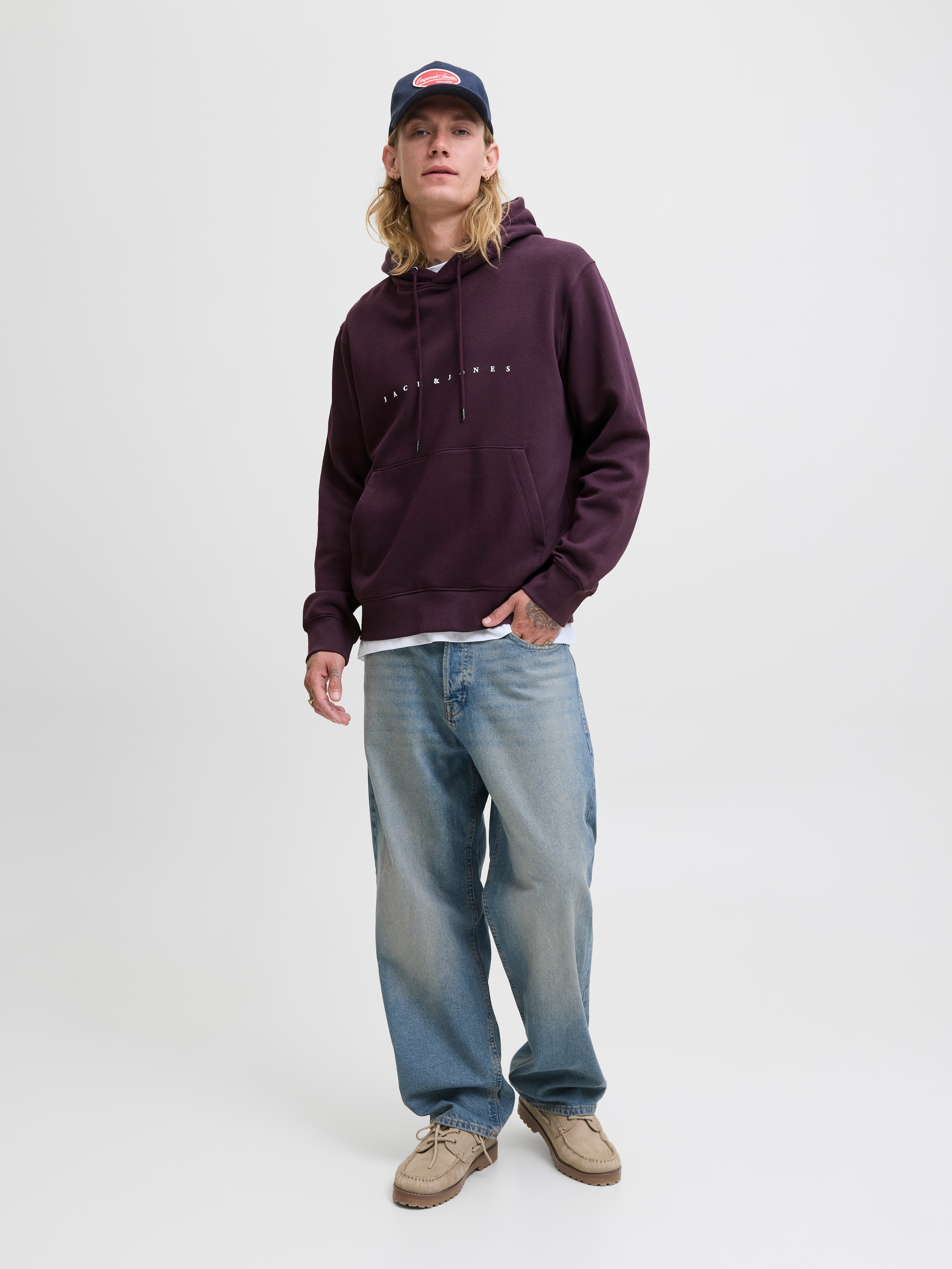 Jack & Jones Kapuzensweatshirt »JJESTAR mit 3D-Print und Kapuze für vielseitige Anlässe«, bedruckt, relaxed fit, Kapuze, Rundhals, Sweatware