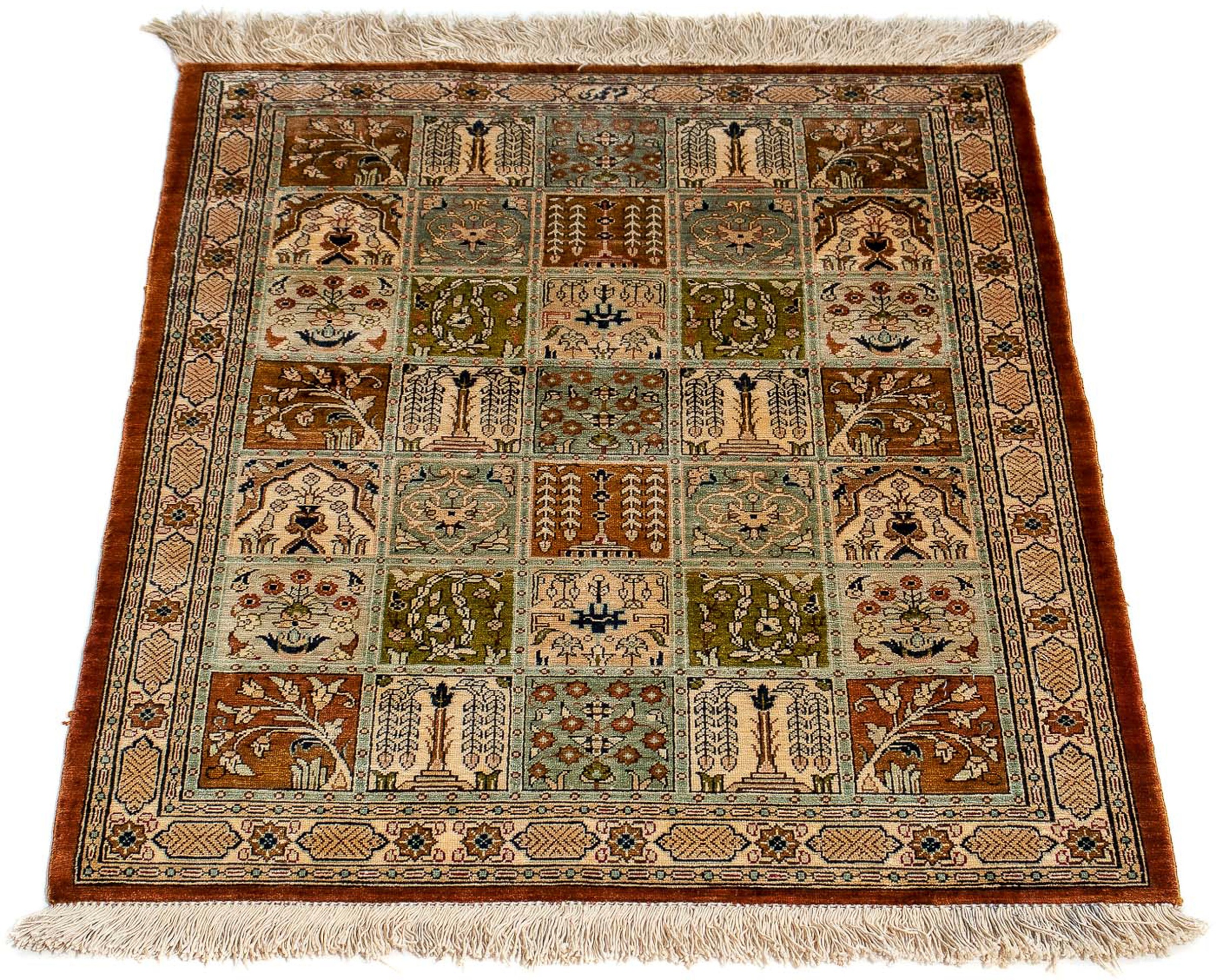 Image of morgenland Orientteppich »Perser - Ghom - 75 x 55 cm - mehrfarbig«, rechteckig, 10 mm Höhe, Wohnzimmer, Handgeknüpft, Einzelstück mit Zertifikat bei Ackermann Versand Schweiz