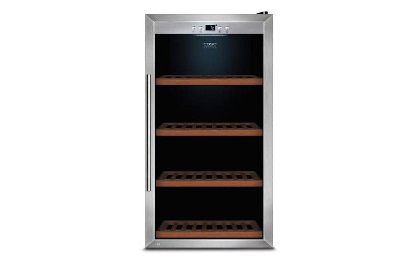 Image of Caso Weinkühlschrank "WineSafe 75 Silber, Rechts" für 75 Stk. Standardflaschen á 075l Holzart: Buche (Deutschland)