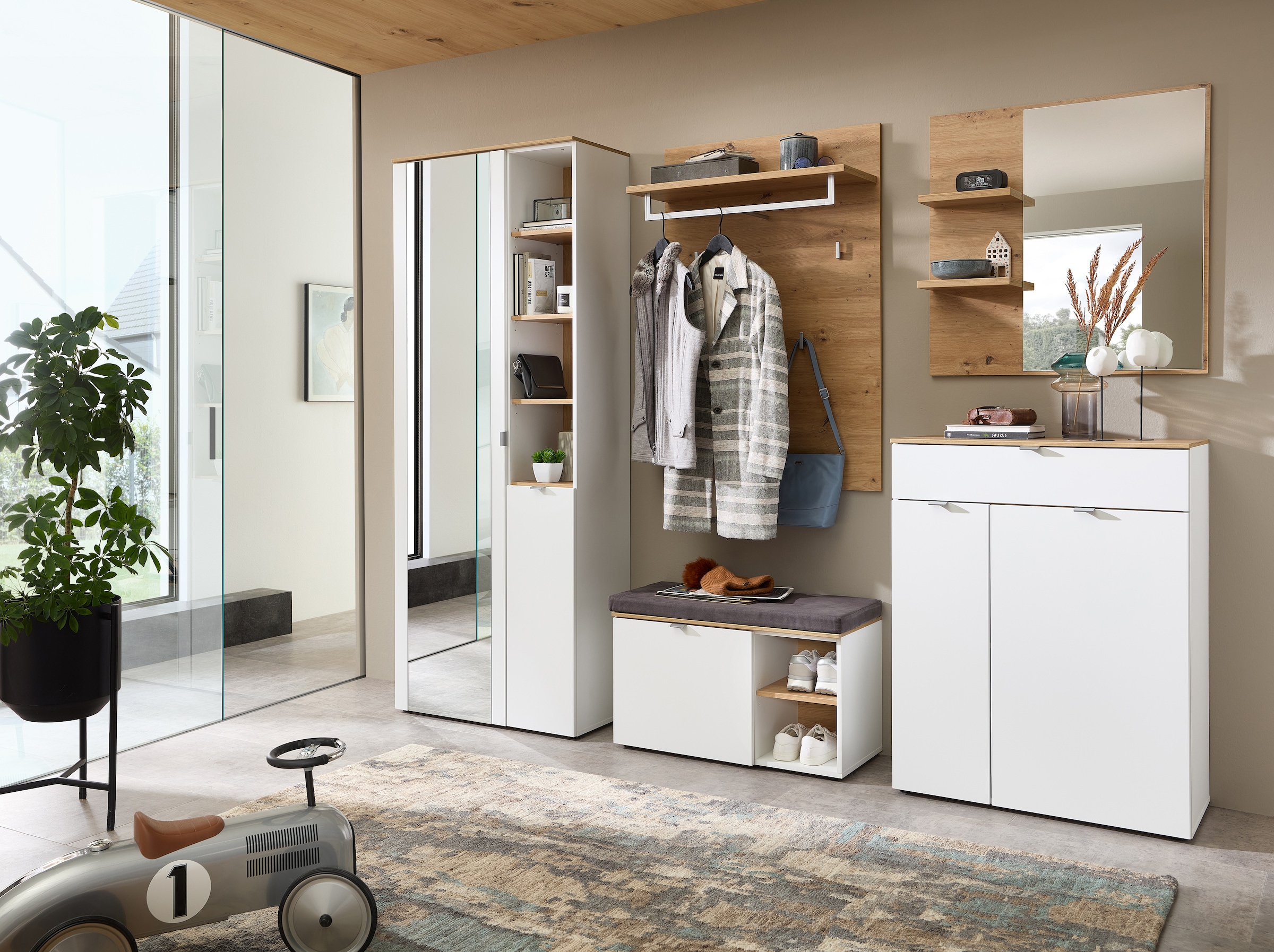 Innostyle Garderoben-Set »Bari Garderobenprogarmm, BxHxT 264x202x38 cm« Set, 5 Stk. tlg.