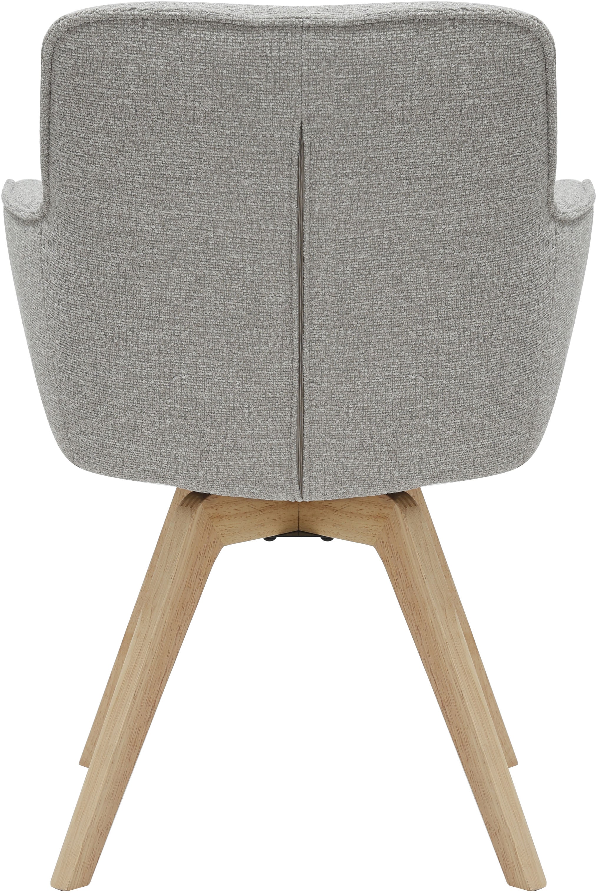 GOODproduct Chaise de salle à manger »Sigune« () 1 cuisrevêtement en tissu tissé facile d'entretien, structure en bois massif