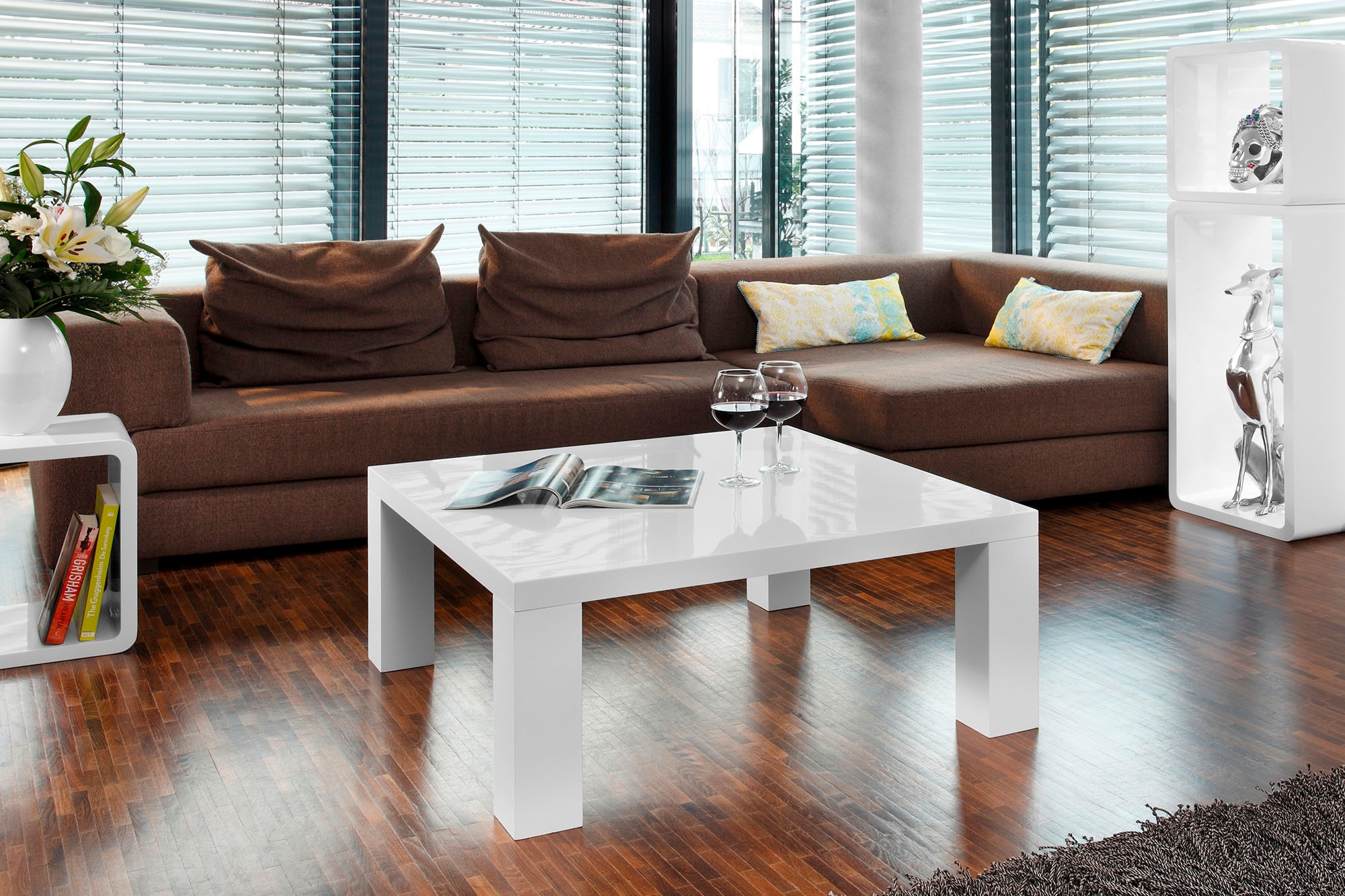 Image of SalesFever Couchtisch "- im puristischen Stil" Stilvoll Hochglanz: Rechteckig oder Quadratisch