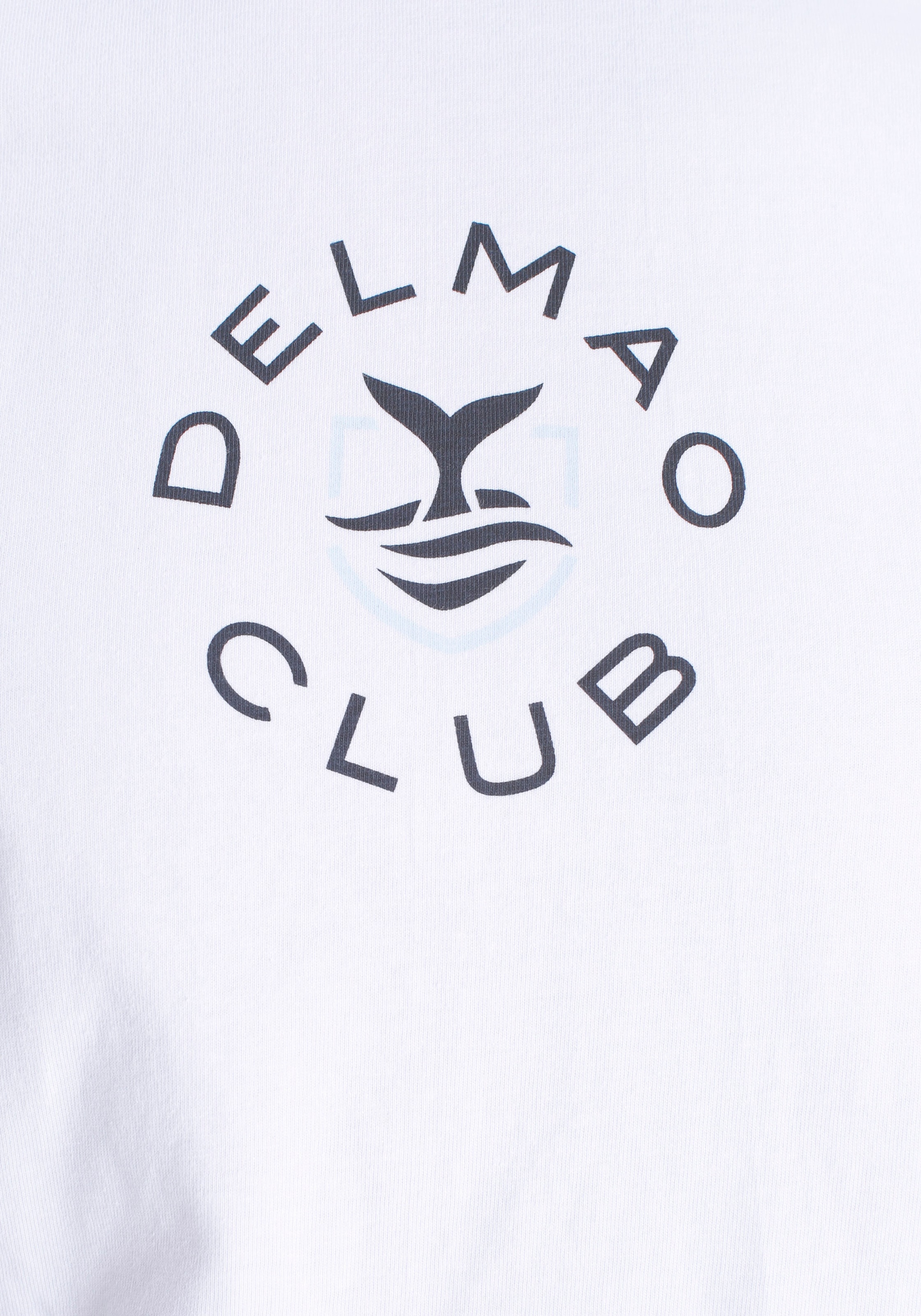 DELMAO T-Shirt, mit Brustprint und Schriftzug am Halsausschnitt-NEUE MARKE!