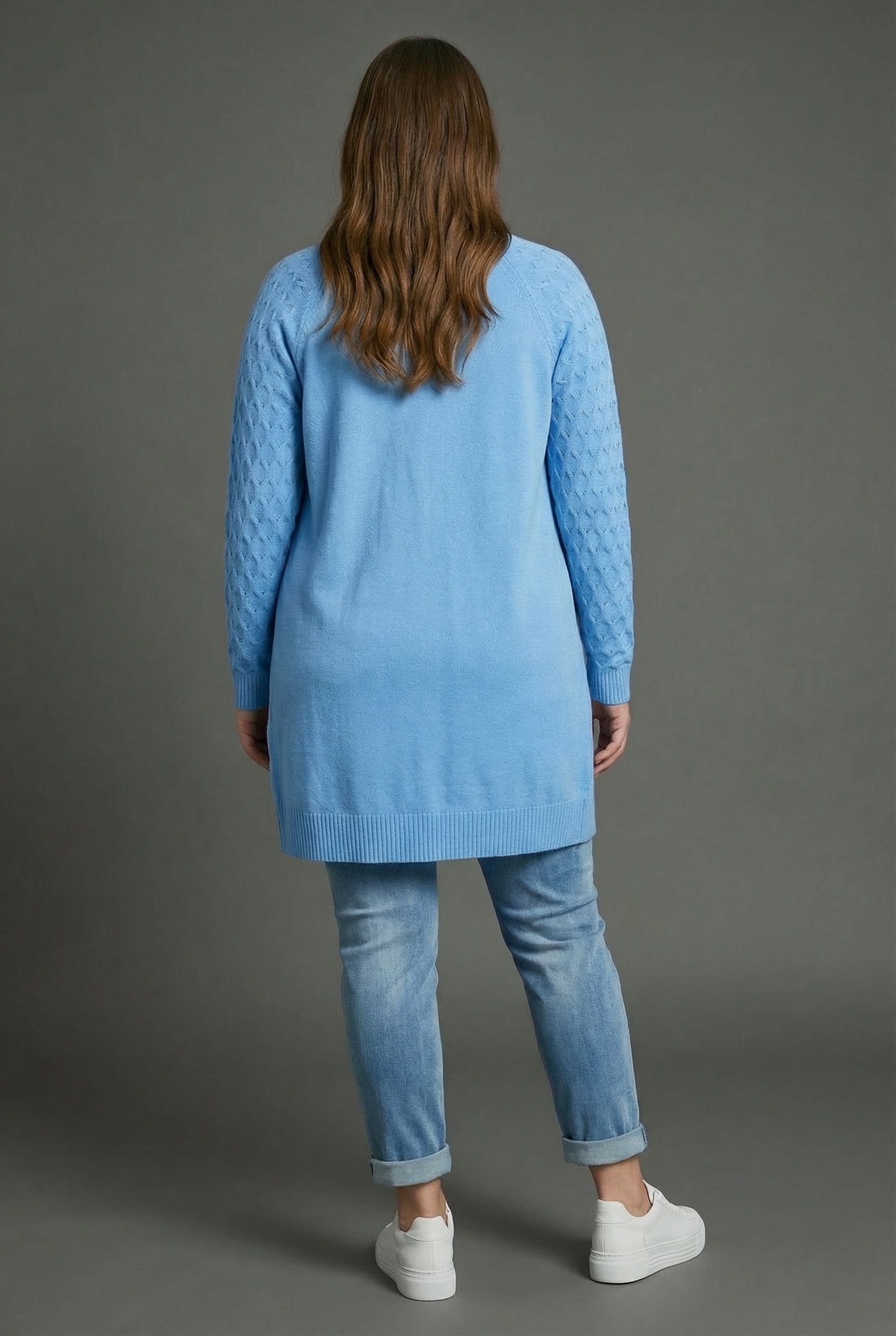 KangaROOS Cardigan casual Stil, bequeme Passform, mit Raglanärmeln, grosse Grössen