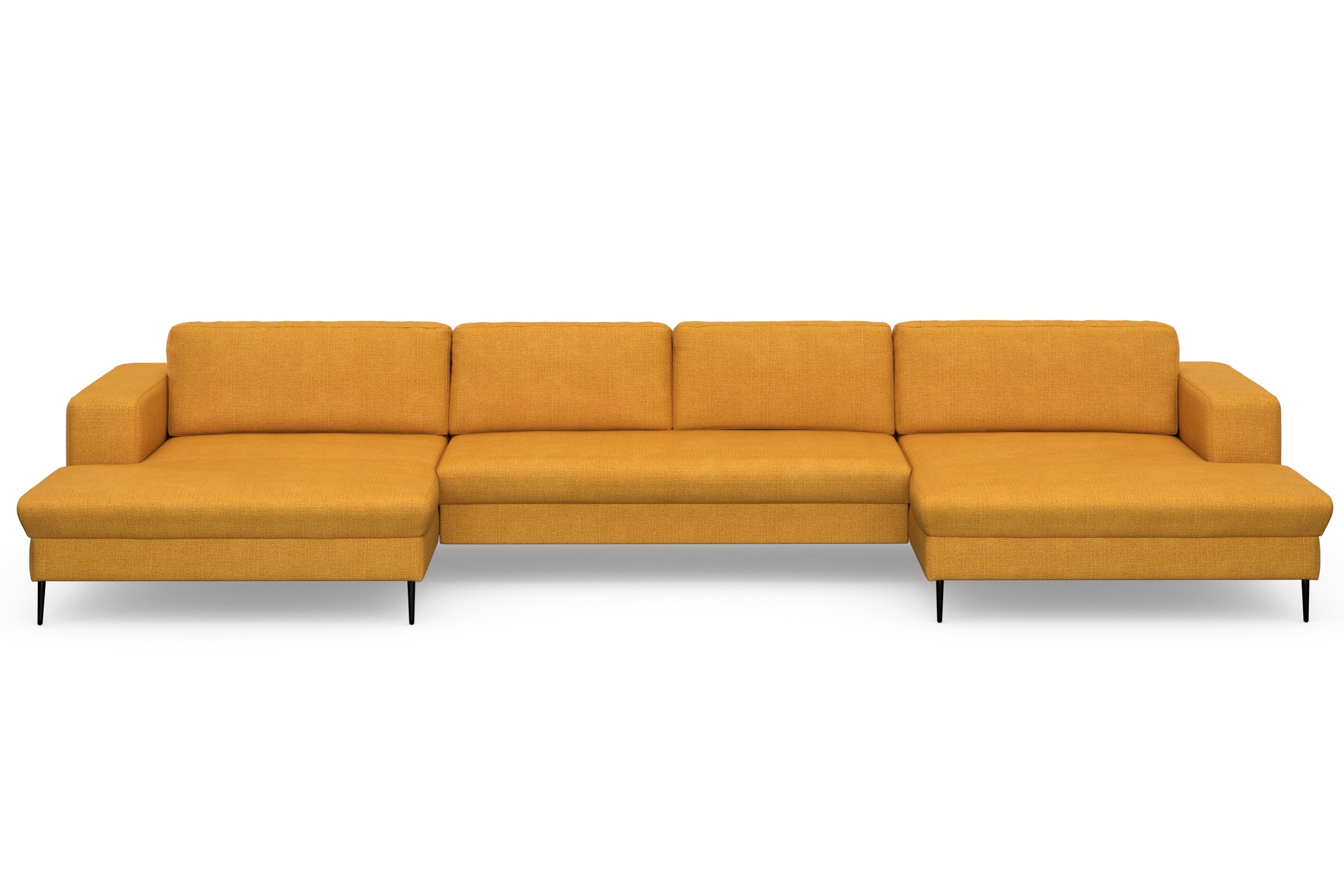 DOMO collection Wohnlandschaft »Modica U-Form«, XXL, in moderner Optik mit, 2 grosszügigen Recamieren, auch in Cord