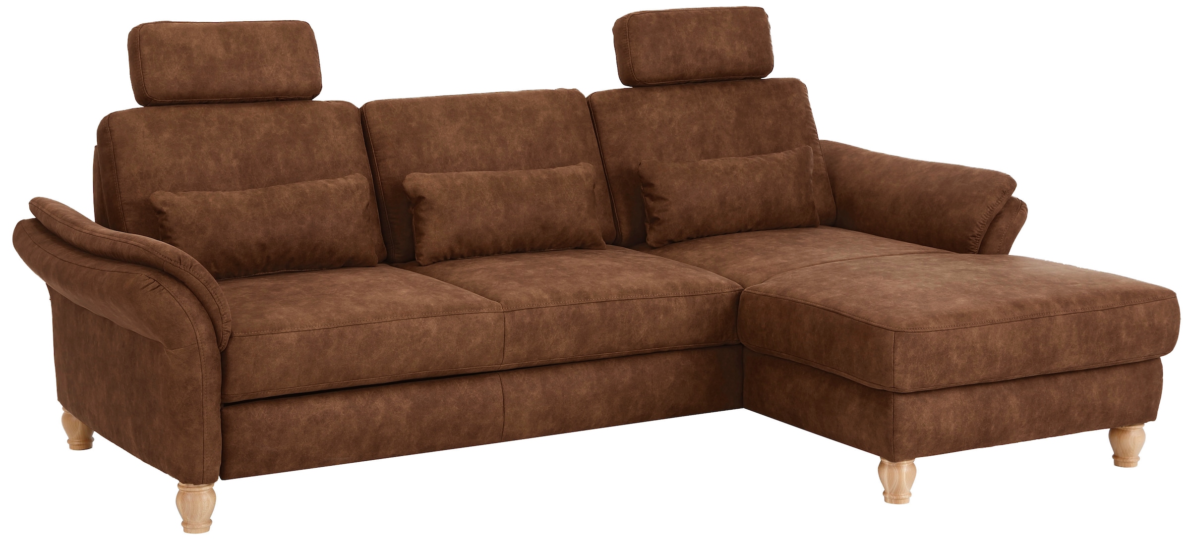 Home affaire Ecksofa »Palace L-Form«, incl. Sitztiefenverstellung, wahlweise mit Bettfunktion und Stauraum