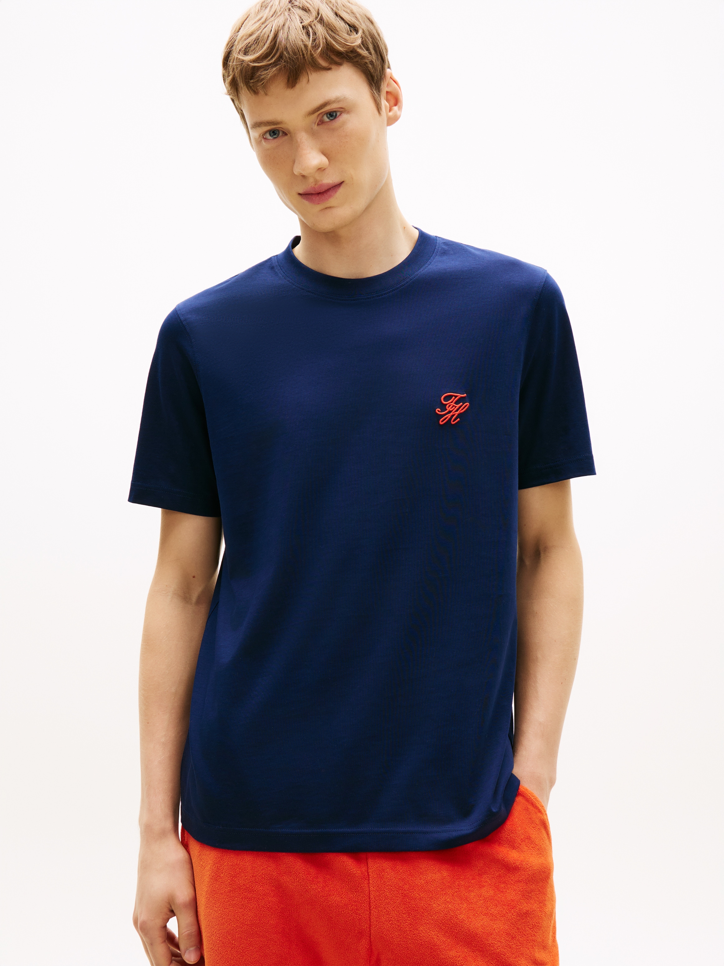 Image of Tommy Hilfiger T-Shirt "SCRIPT MONOGRAM SWIMSHOP" aus Jersey mit Logo-Stickerei