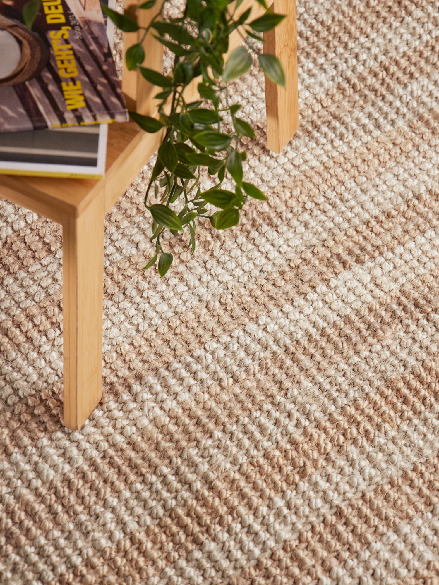 ELLE DECORATION Tapis »Juteteppich Amber« Rectangulaire 10 mm Höhe Jute, Natur, Wohnzimmer, Esszimmer, Schlafzimmer, Flur, Modern, Boho