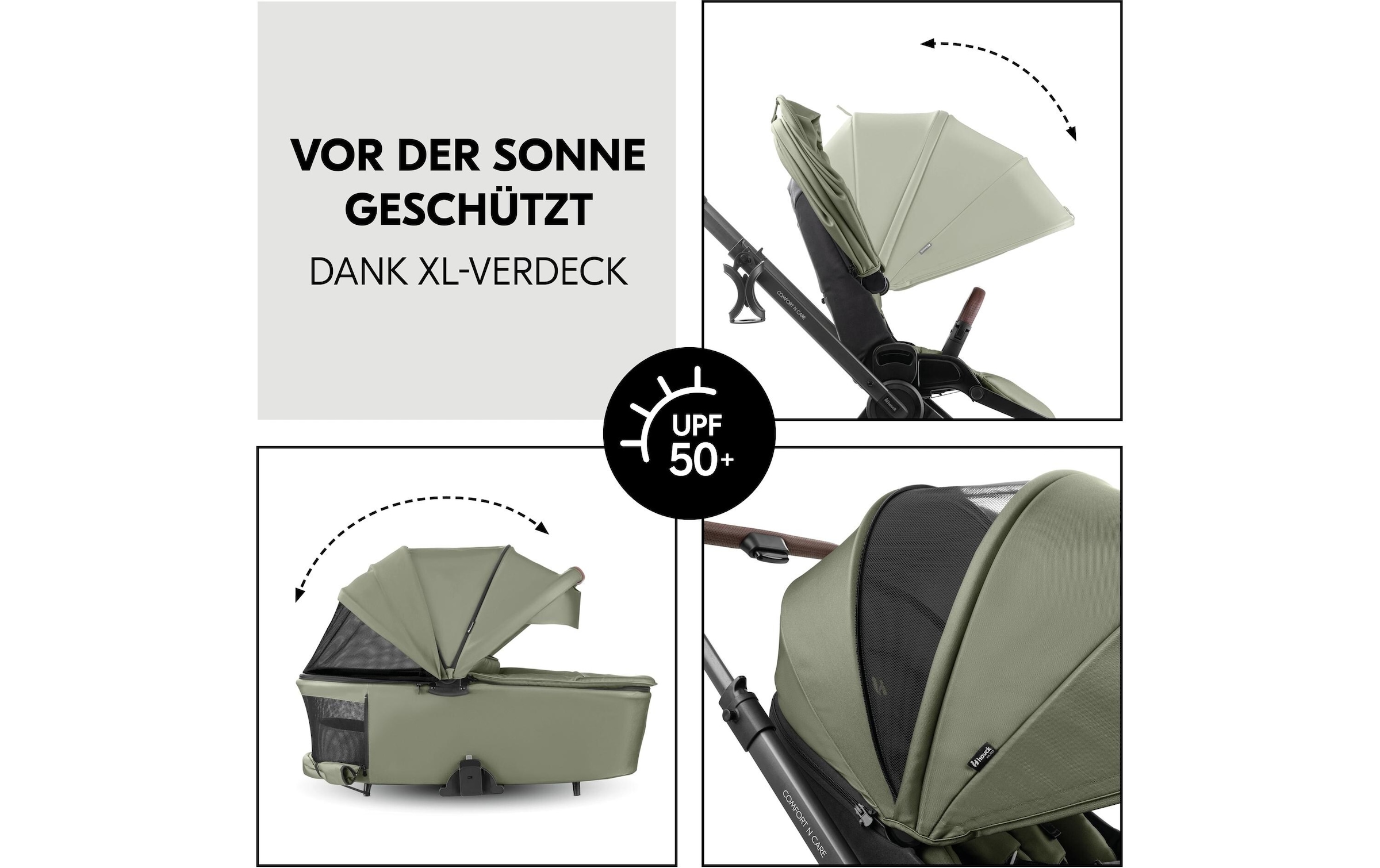 Hauck Kombi-Kinderwagen »Comfort N Care Olive« 22 kg