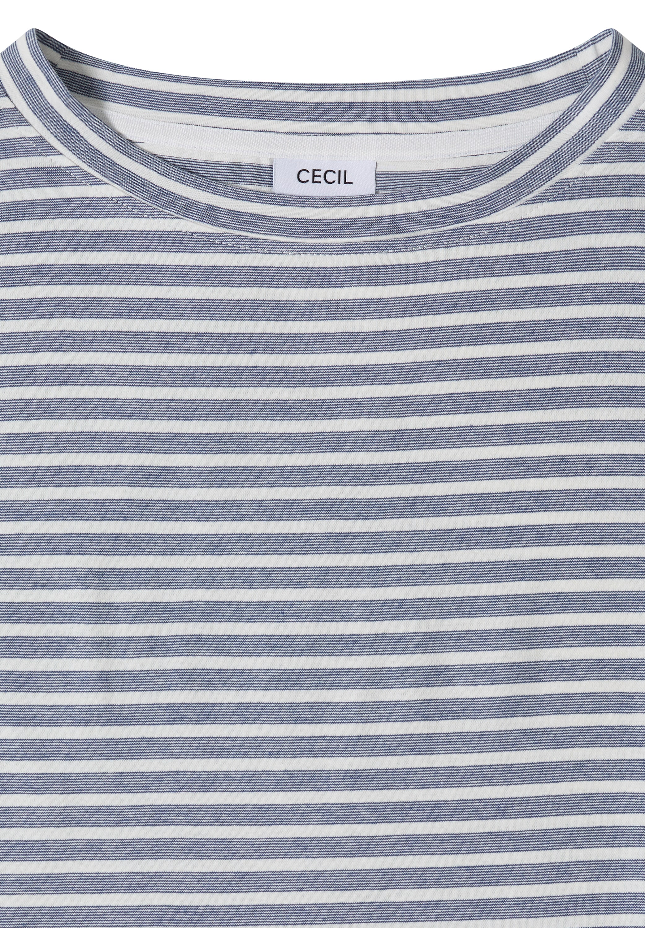 Cecil T-shirt à manches courtes Sommershirt im Streifen-Look