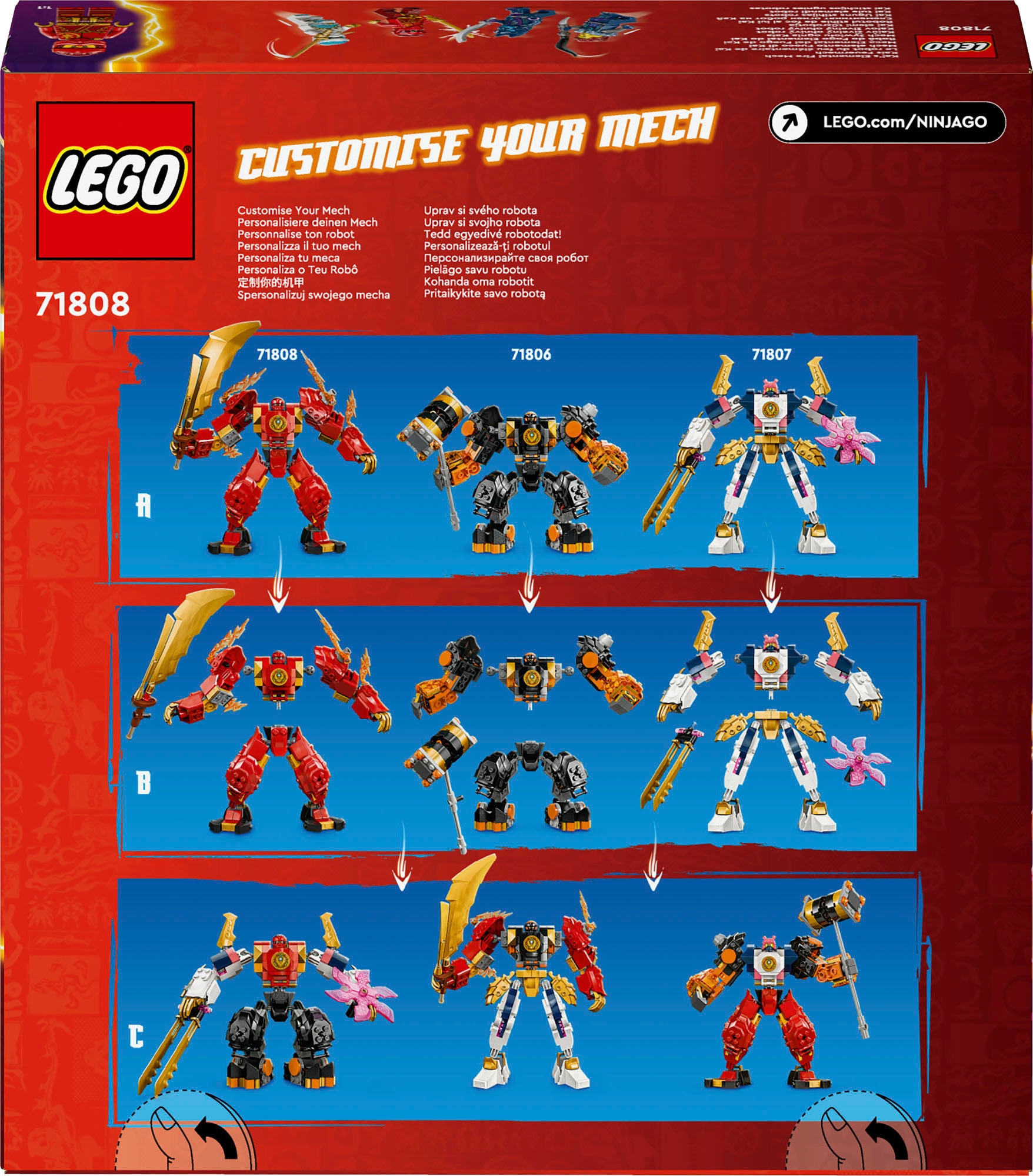 LEGO® Pions de construction »Kais Feuermech (71808), LEGO Ninjago« Made in Europe