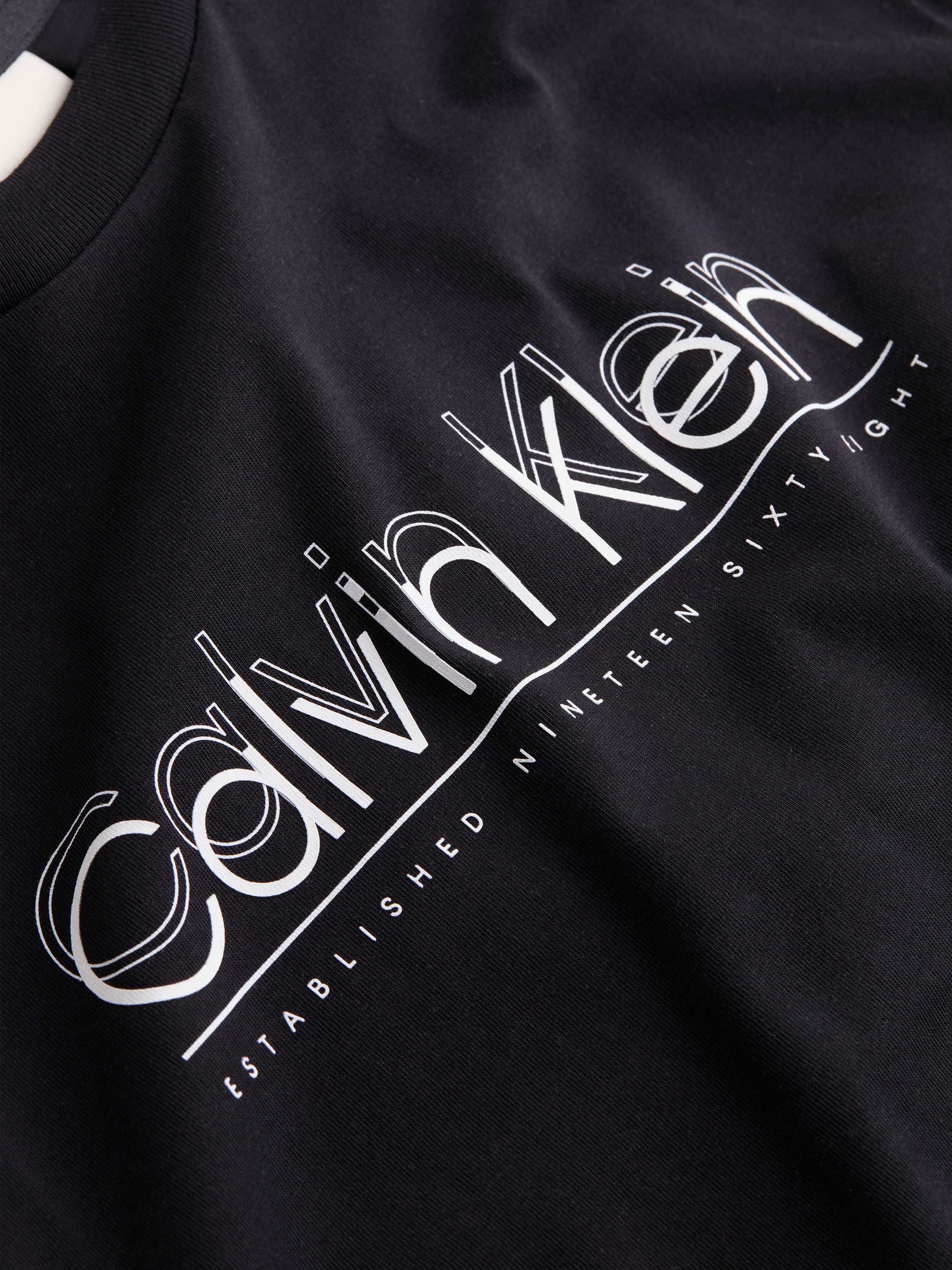 Calvin Klein T-Shirt »CP-DOUBLE LOGO T-SHIRT«, mit grossem Logoschriftzug
