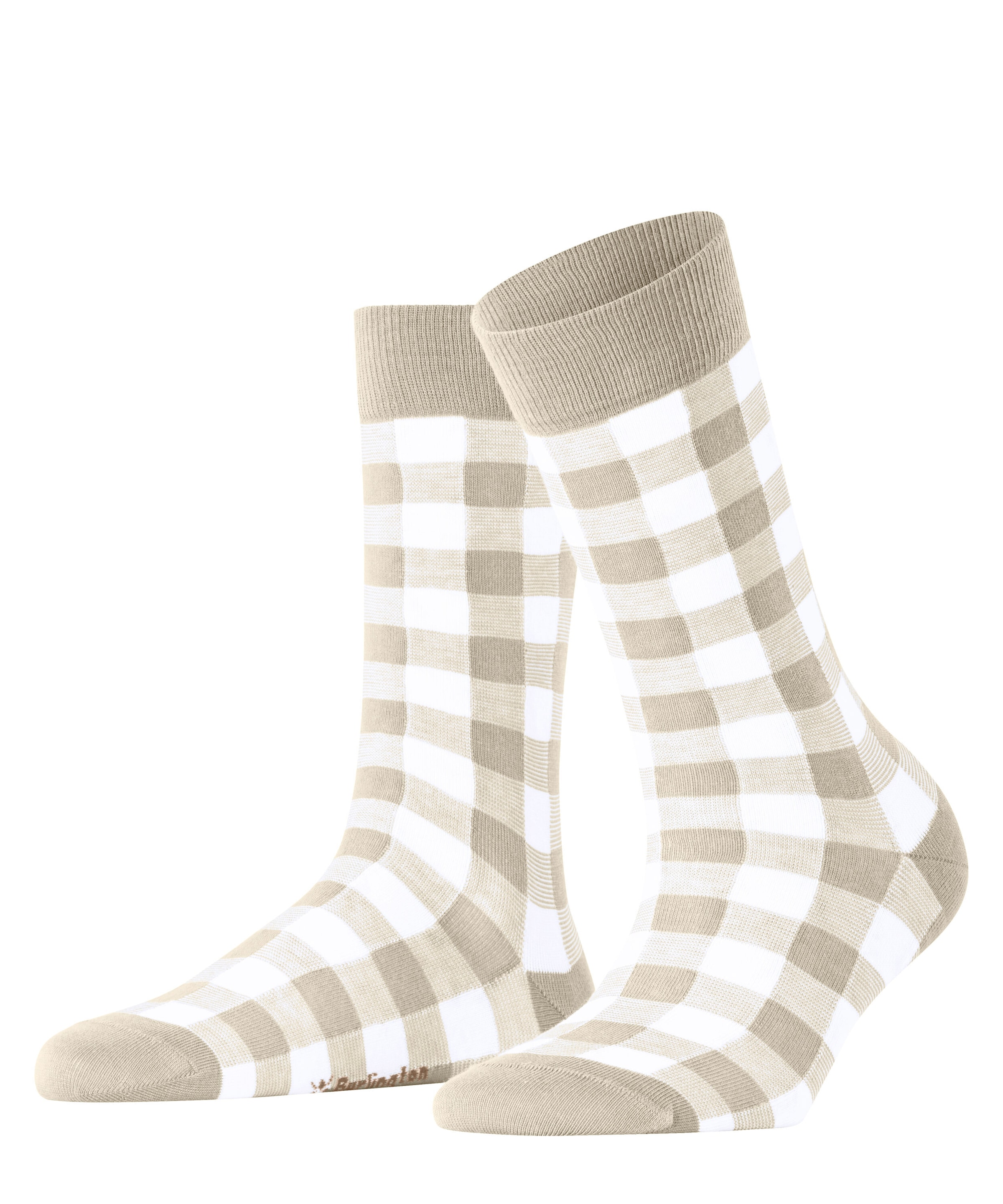 Image of Burlington Socken "Vichy" Einheitsgrösse 36-41, Karomuster, gekämmte Baumwolle