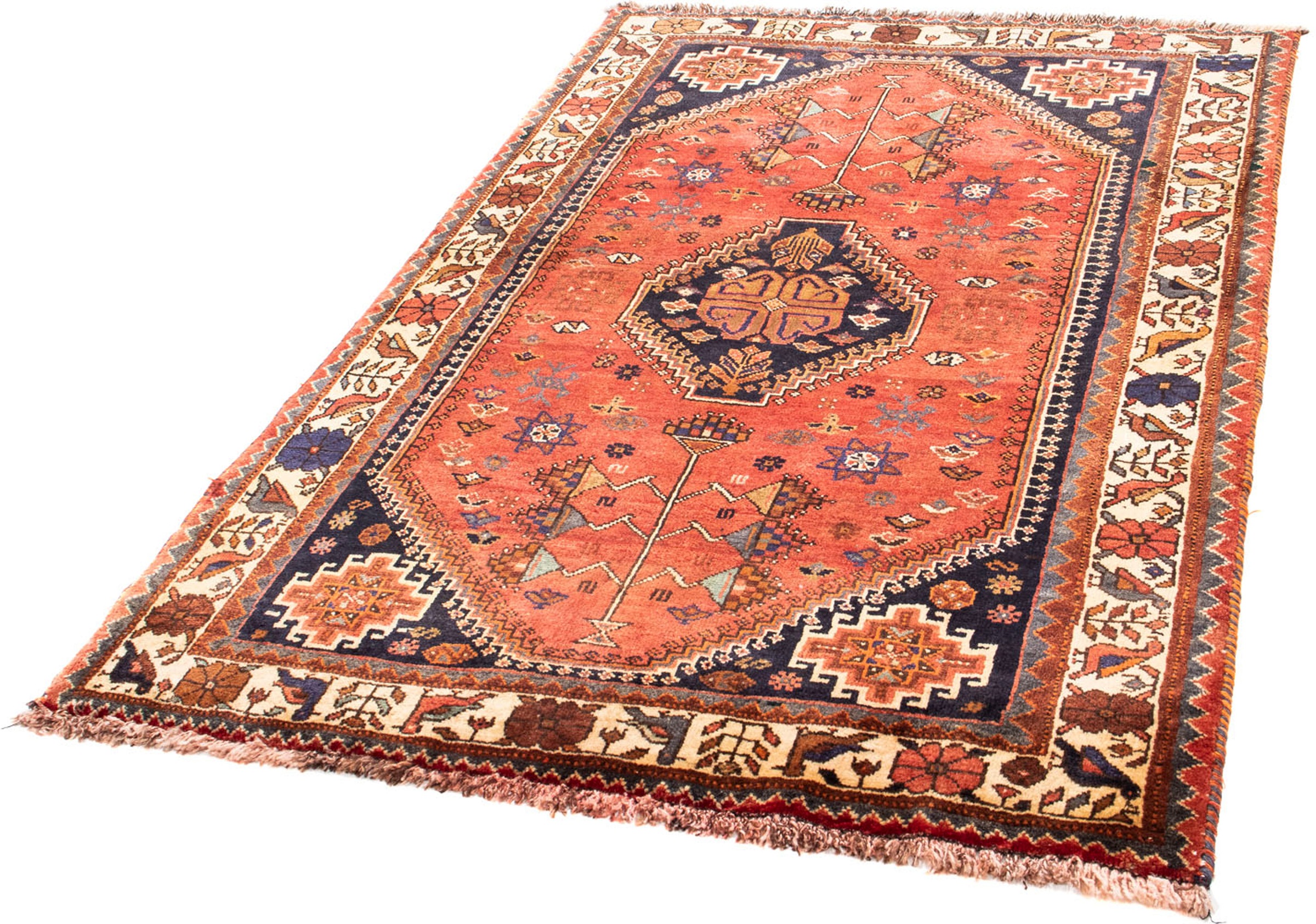 Image of morgenland Orientteppich »Perser - Nomadic - 170 x 118 cm - dunkelrot«, rechteckig, 10 mm Höhe, Wohnzimmer, Handgeknüpft, Einzelstück mit Zertifikat bei Ackermann Versand Schweiz