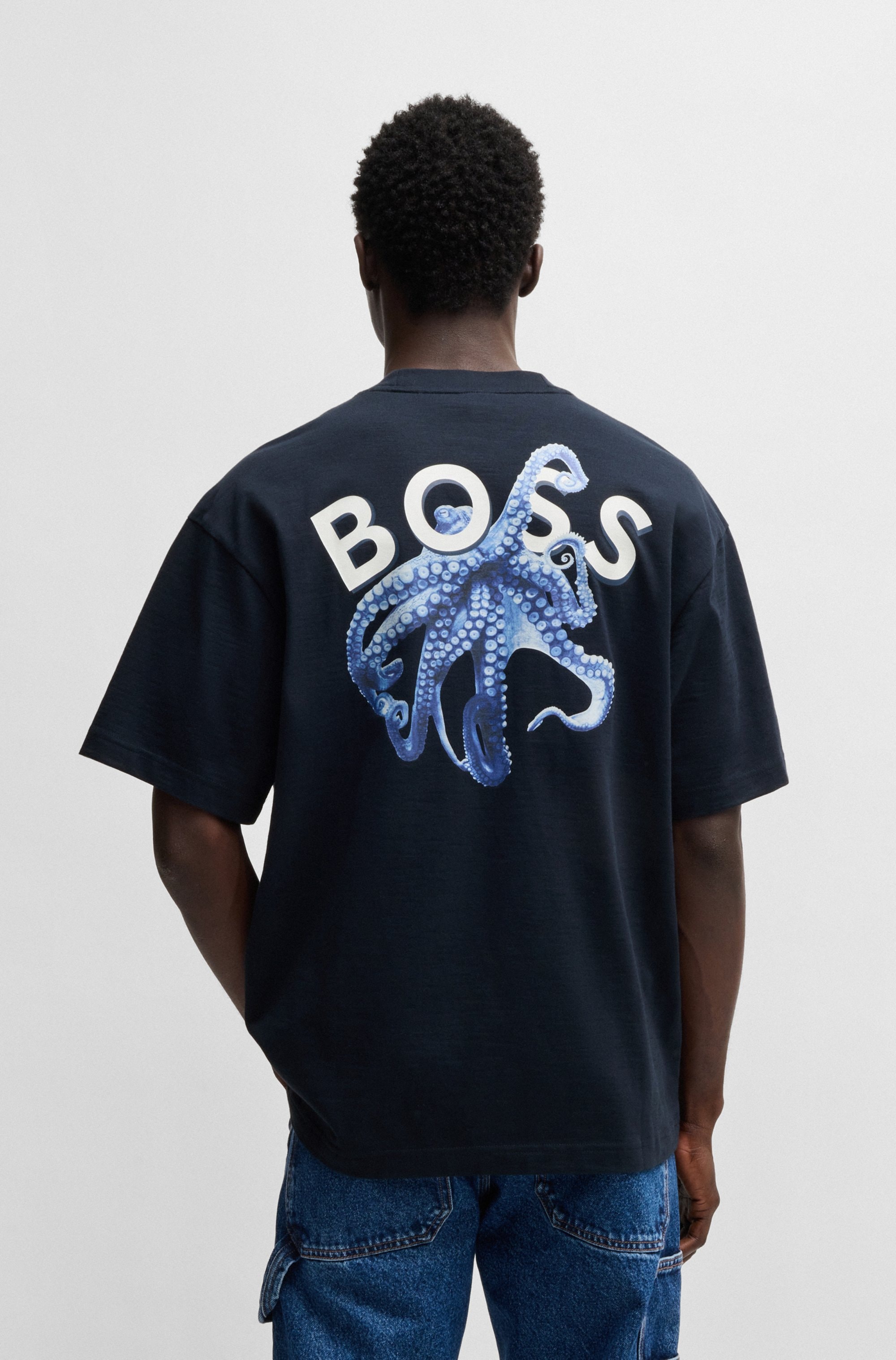 BOSS ORANGE T-Shirt »Te numbers«, mit grossem Aufdruck hinten