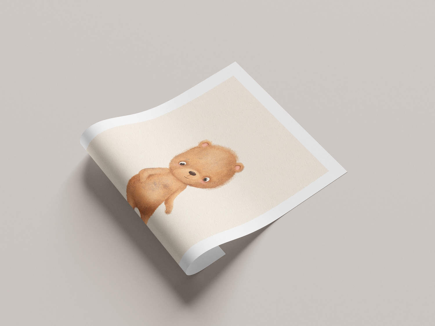 Lüttenhütt Bild mit Rahmen »oder Poster, Bär« Bär | Fantasy | Tiere 1 Stk. tlg. HD Premium Druck