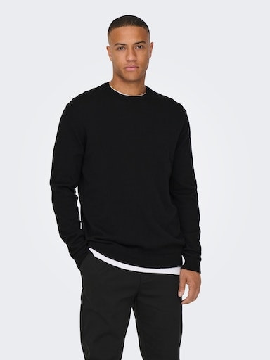 ONLY & SONS Rundhalspullover »ONSALEX 12 SOLID CREW NECK KNIT«