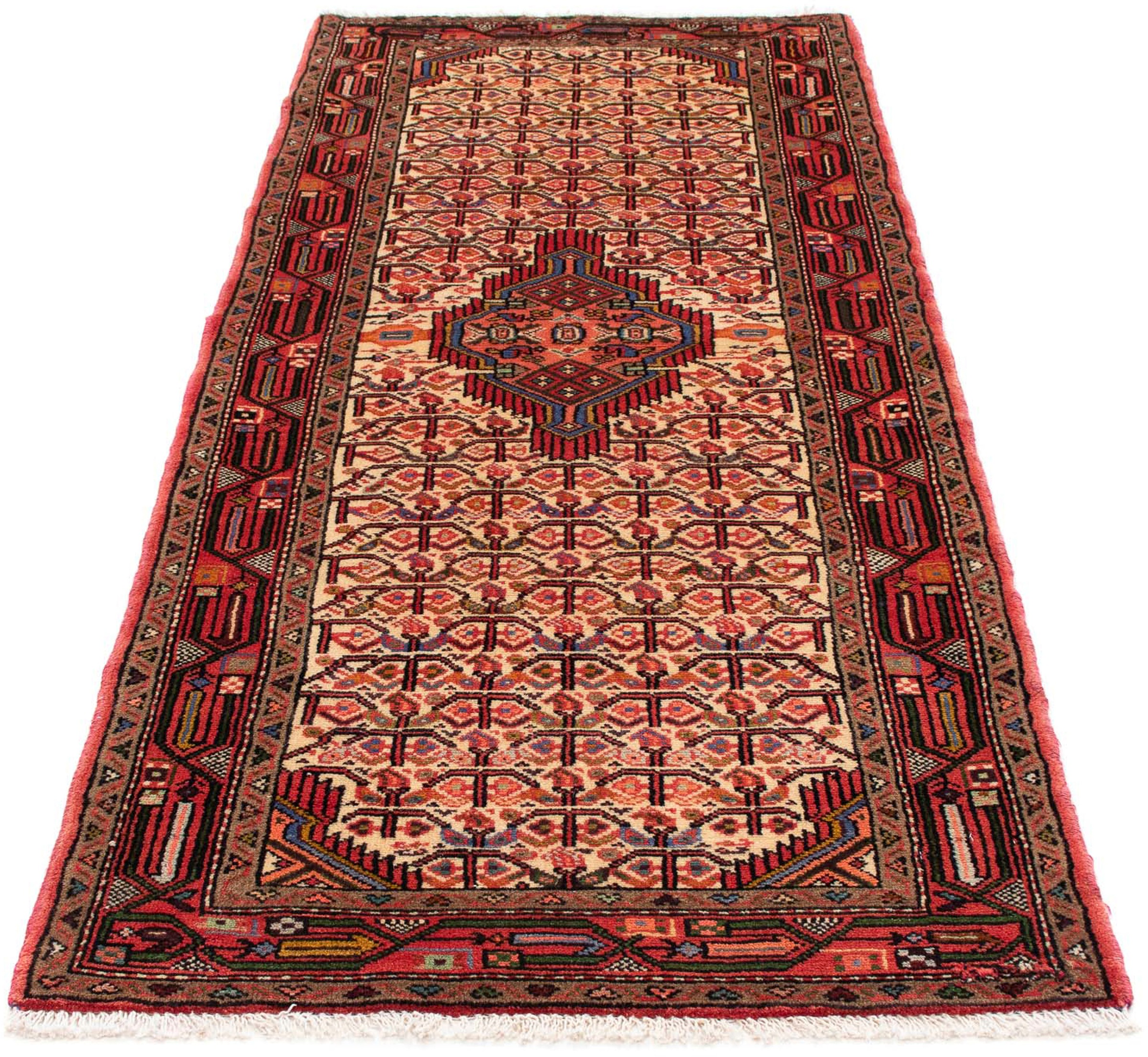 Image of morgenland Orientteppich »Perser - Nomadic - 204 x 83 cm - hellrot«, rechteckig, 10 mm Höhe, Wohnzimmer, Handgeknüpft, Einzelstück mit Zertifikat bei Ackermann Versand Schweiz