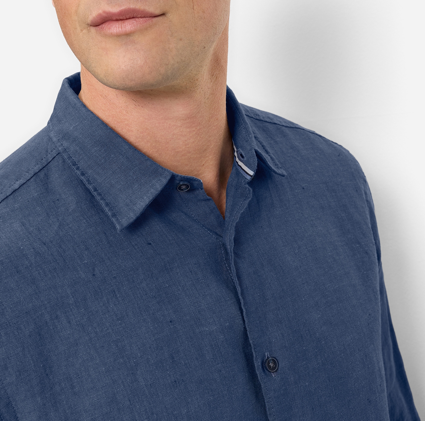 OLYMP Chemise en lin Kentkragen, casual