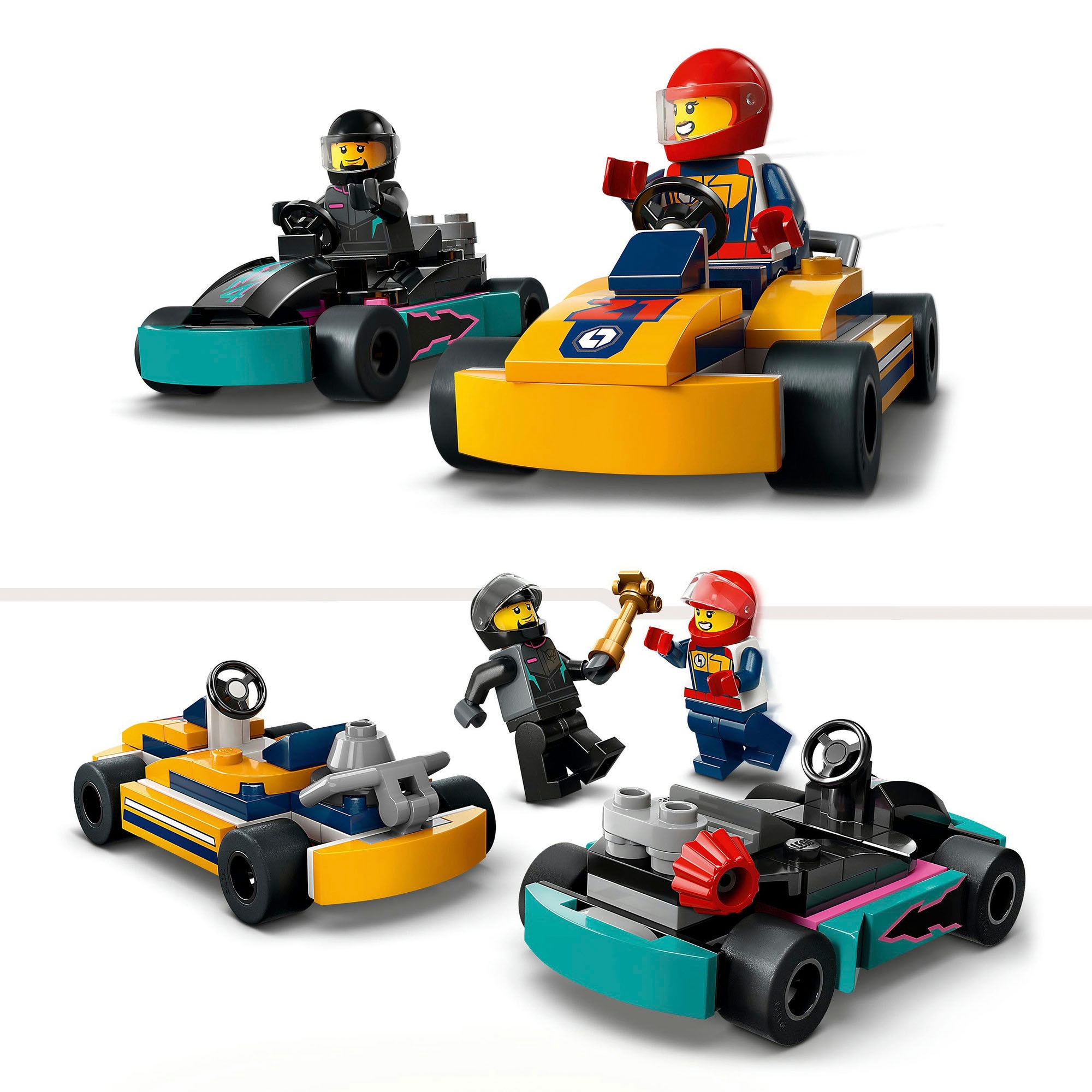 LEGO® Pions de construction »Go-Karts mit Rennfahrern (60400), LEGO City« Made in Europe