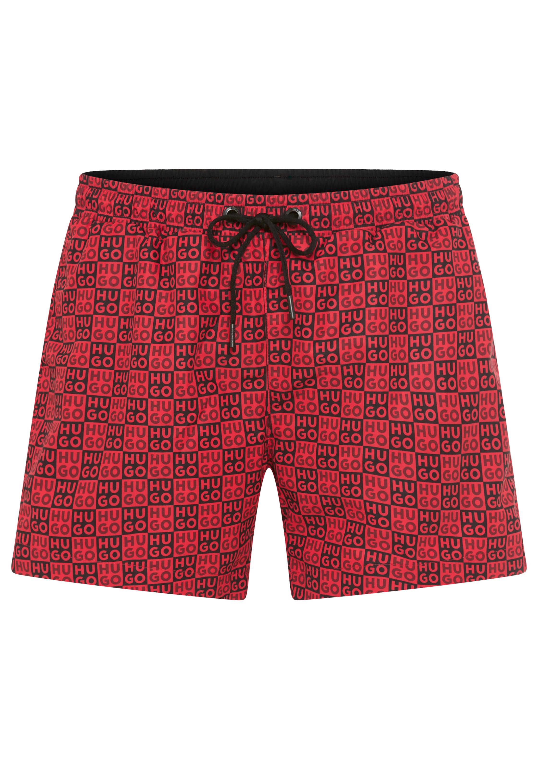 HUGO Underwear Short de bain »AARON« mit Schachbrett-Logos, elastischer Bund