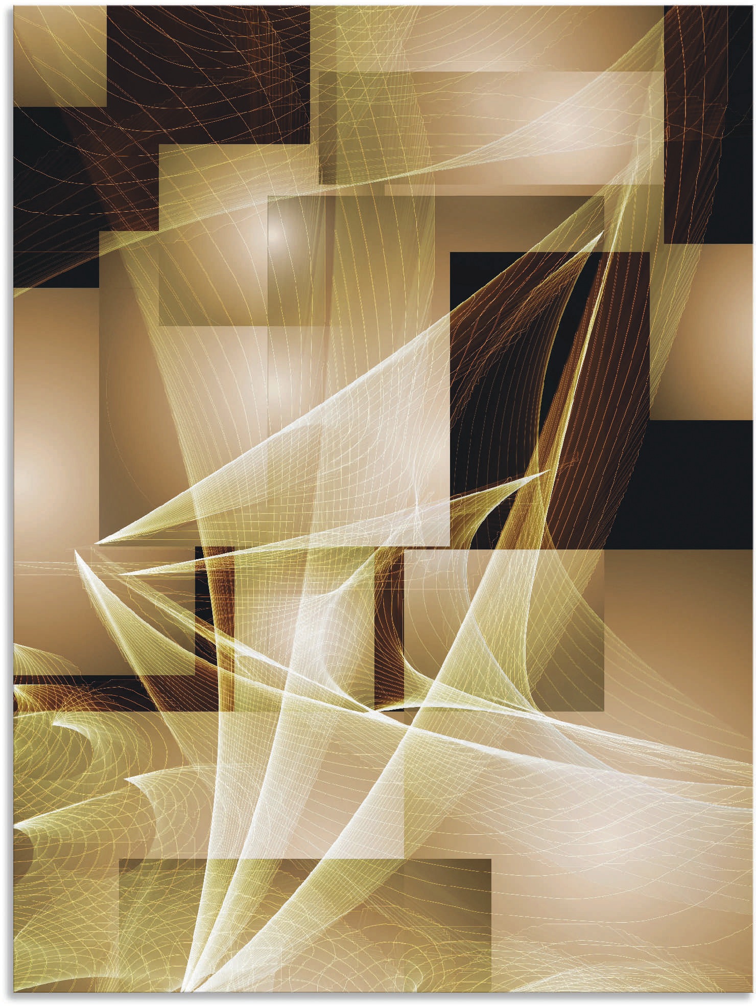 Image of Artland Wandbild »Segelboot und Wellen«, Muster, (1 St.), in vielen Grössen & Produktarten - Alubild / Outdoorbild für den Aussenbereich, Leinwandbild, Poster, Wandaufkleber / Wandtattoo auch für Badezimmer geeignet bei Ackermann Versand Schweiz