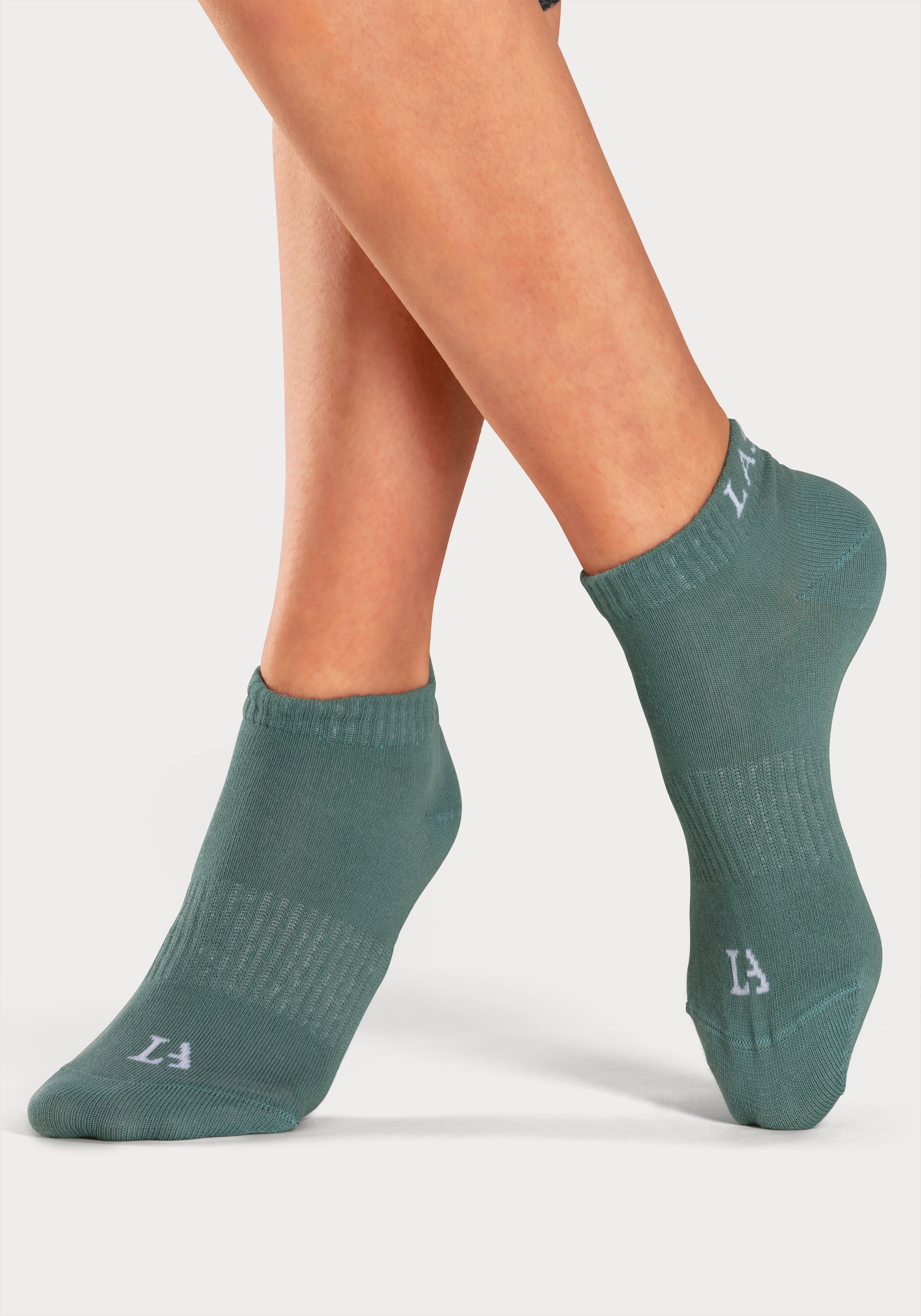LASCANA ACTIVE Chaussettes de baskets Packung, 6 cuis tlg. mit eingestricktem Marken Logo