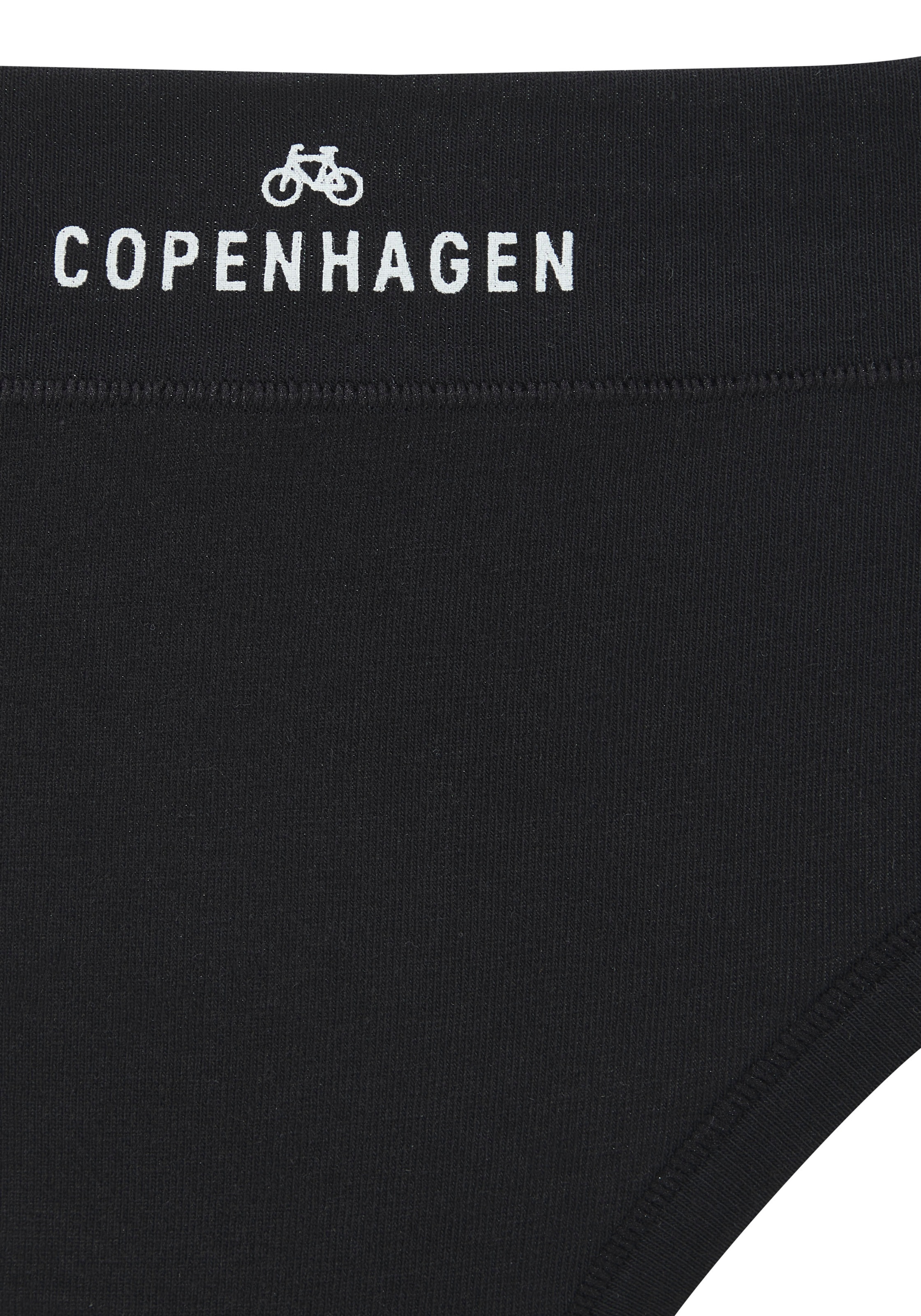 Copenhagen Studios String »mit Logodruck am Bund«, (3er-Pack), aus softer Bio-Baumwollqualität