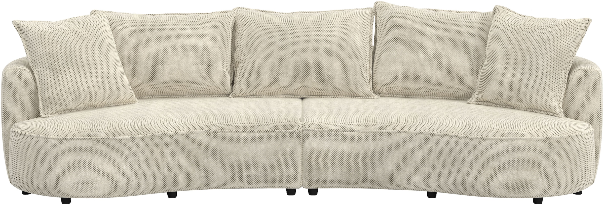 COTTA Loungesofa »Sana, Breite 296 cm« Loungesofa mit Wellenunterfederung