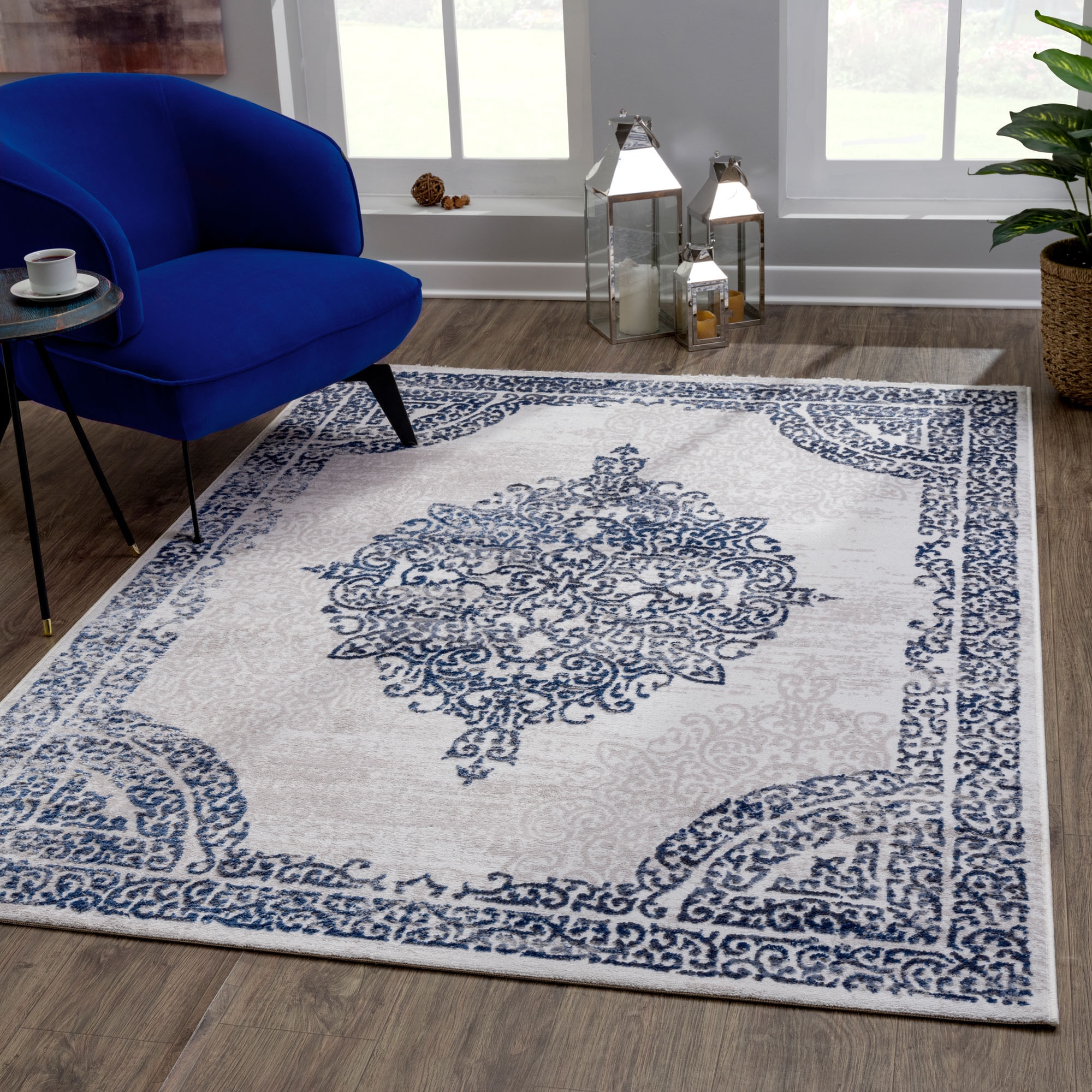 Image of Sanat Teppich "Evra 7001" rechteckig 22 mm Höhe Wohnzimmer, Kurzflor, modern, Läufer