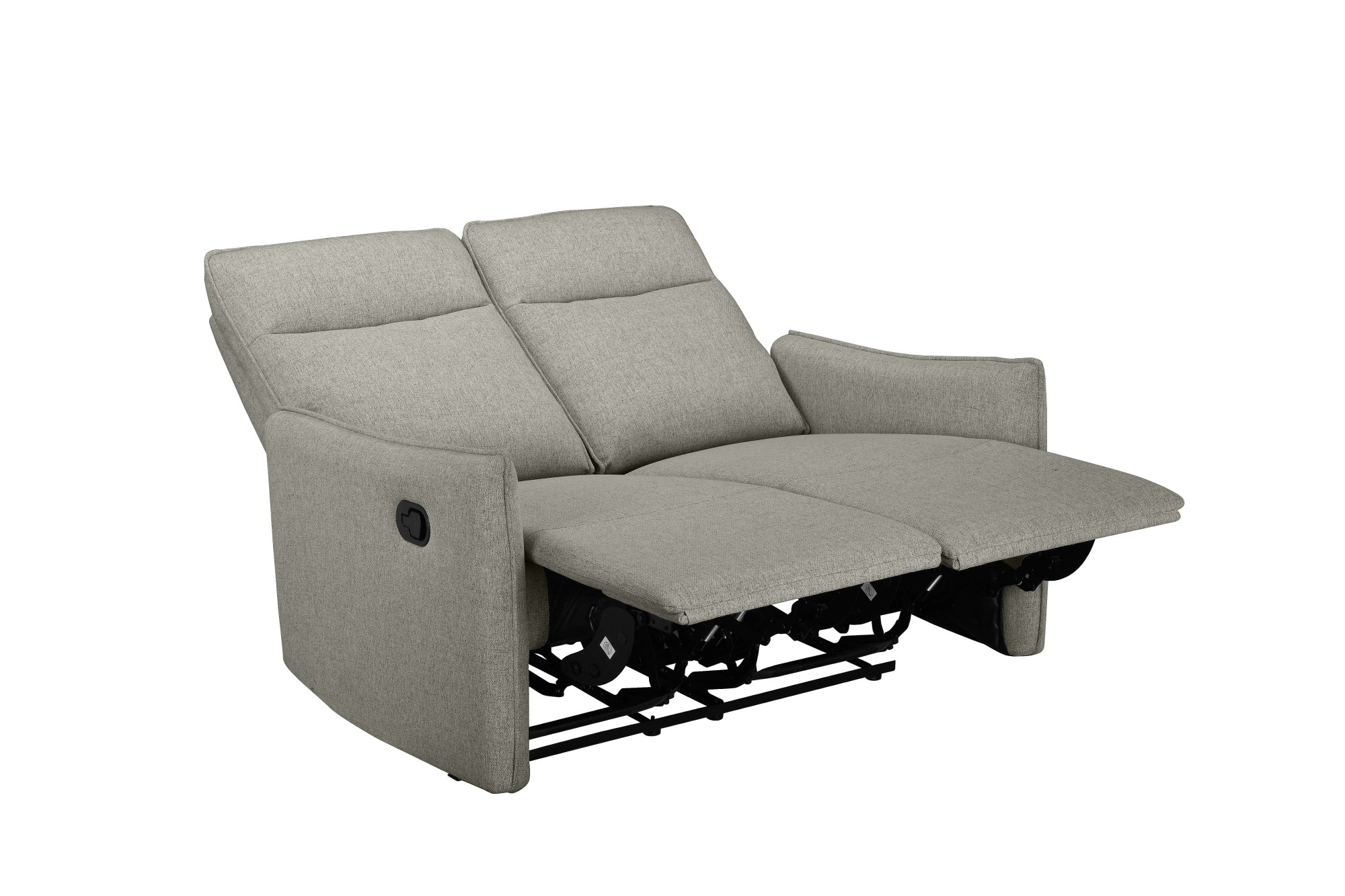 Dorel Home 2-Sitzer »Lugo, Kinosofa mit Reclinerfunktion in Kunstleder und Webstoff« mit manueller Relaxfunktion in beiden Sitzen