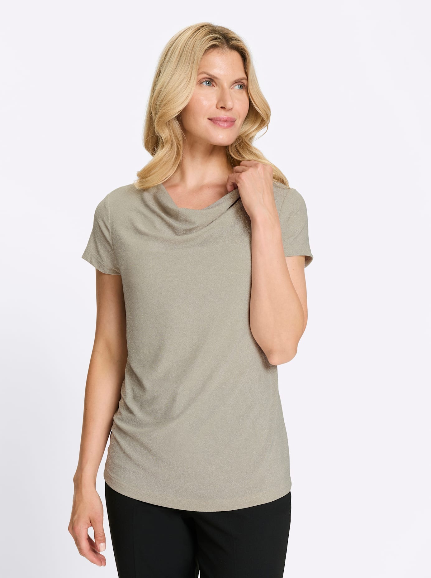Image of Classic Basics Wasserfallshirt "Wasserfallshirt" 1 tlg.