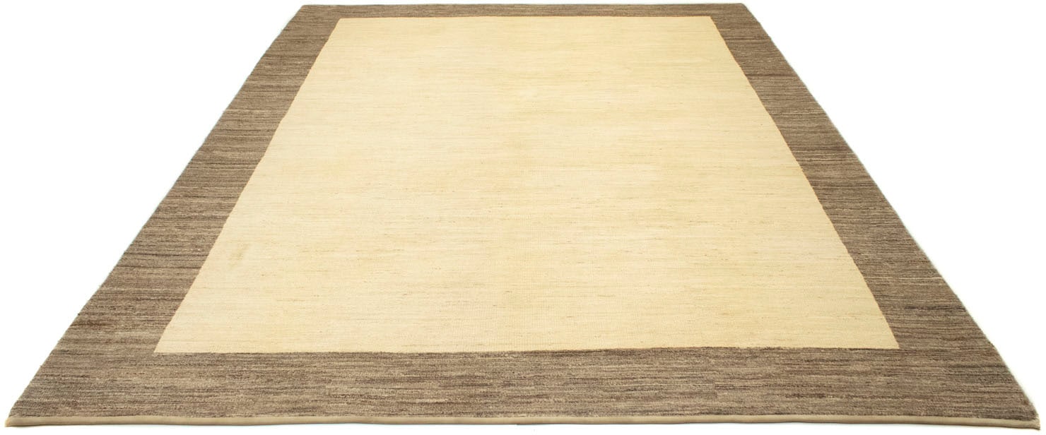 handgeknüpft rechteckig, Teppich morgenland »Gabbeh kaufen beige«, handgeknüpft Wollteppich bequem