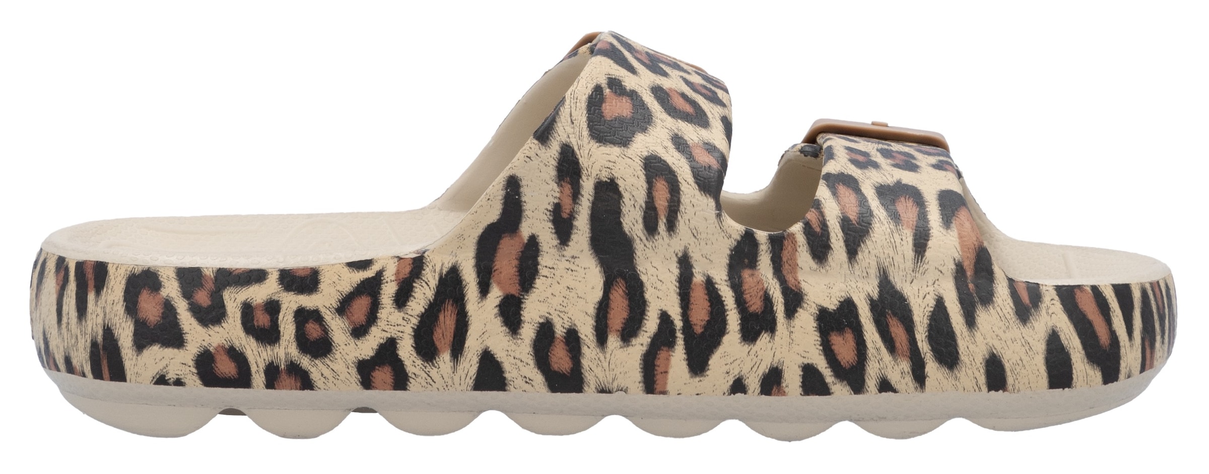 RIEKER Sport Pantolette  Sommerschuh, Strandschuh, Hausschuh mit zwei verstellbaren Schnallen