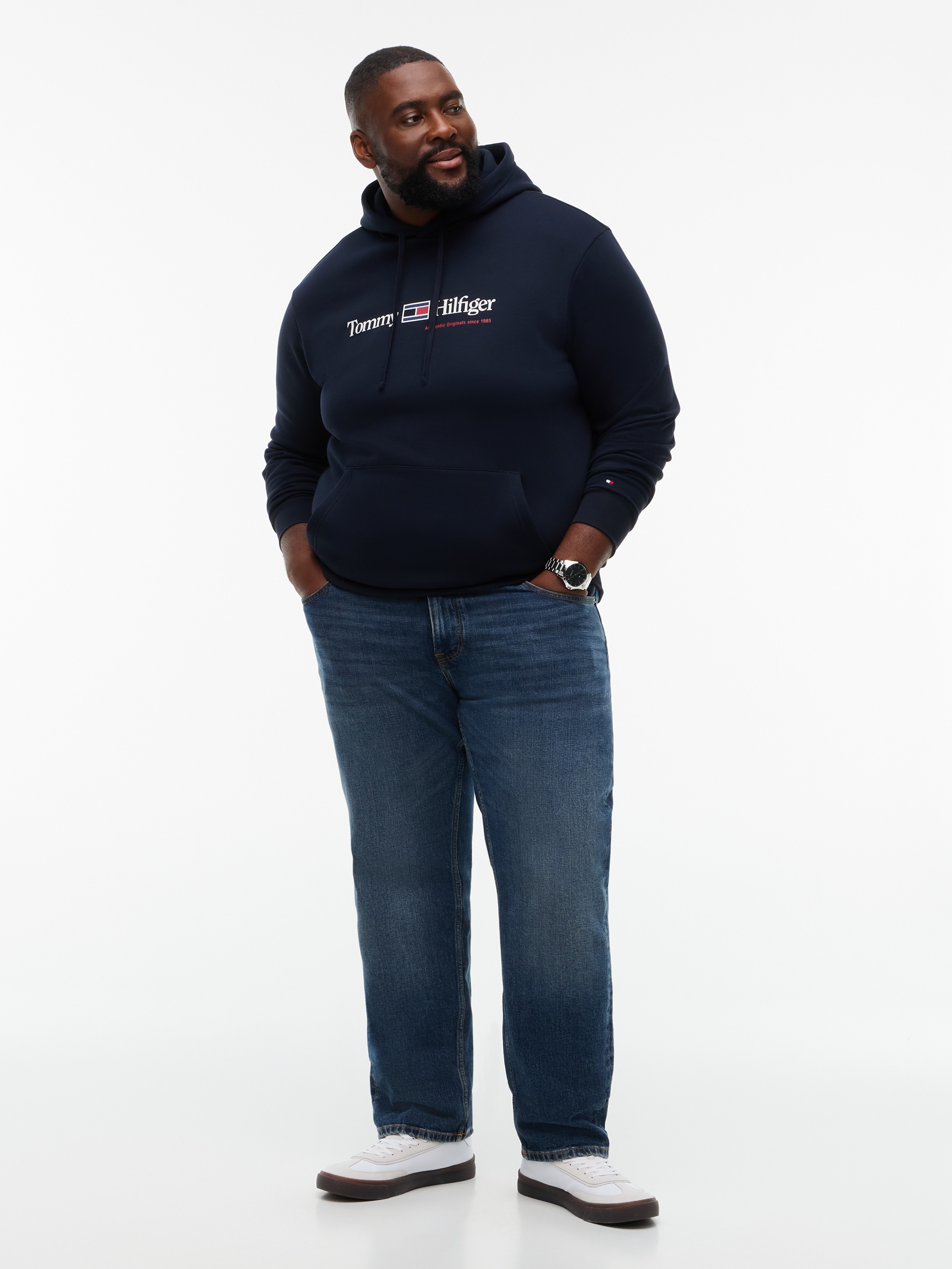 Tommy Hilfiger Big & Tall Hoodie »BT-RWB GRAPHIC FLEECE«, Grosse Grössen
